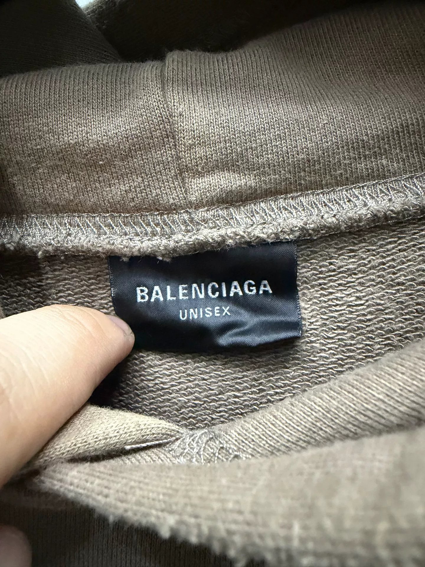 Balenciaga Flame Tear Print Hoodie — detail