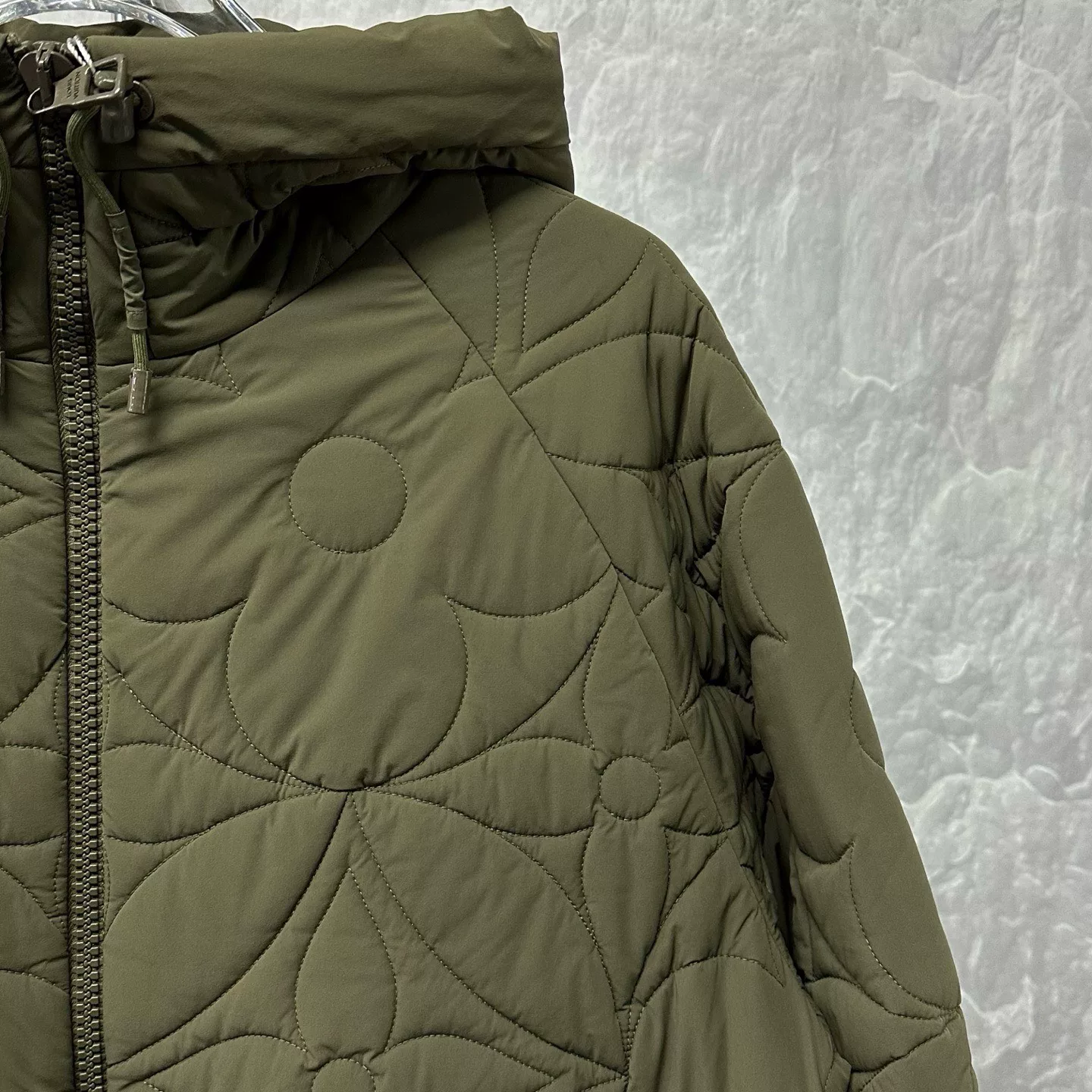 Louis Vuitton Quilted Hooded Jacket — detail