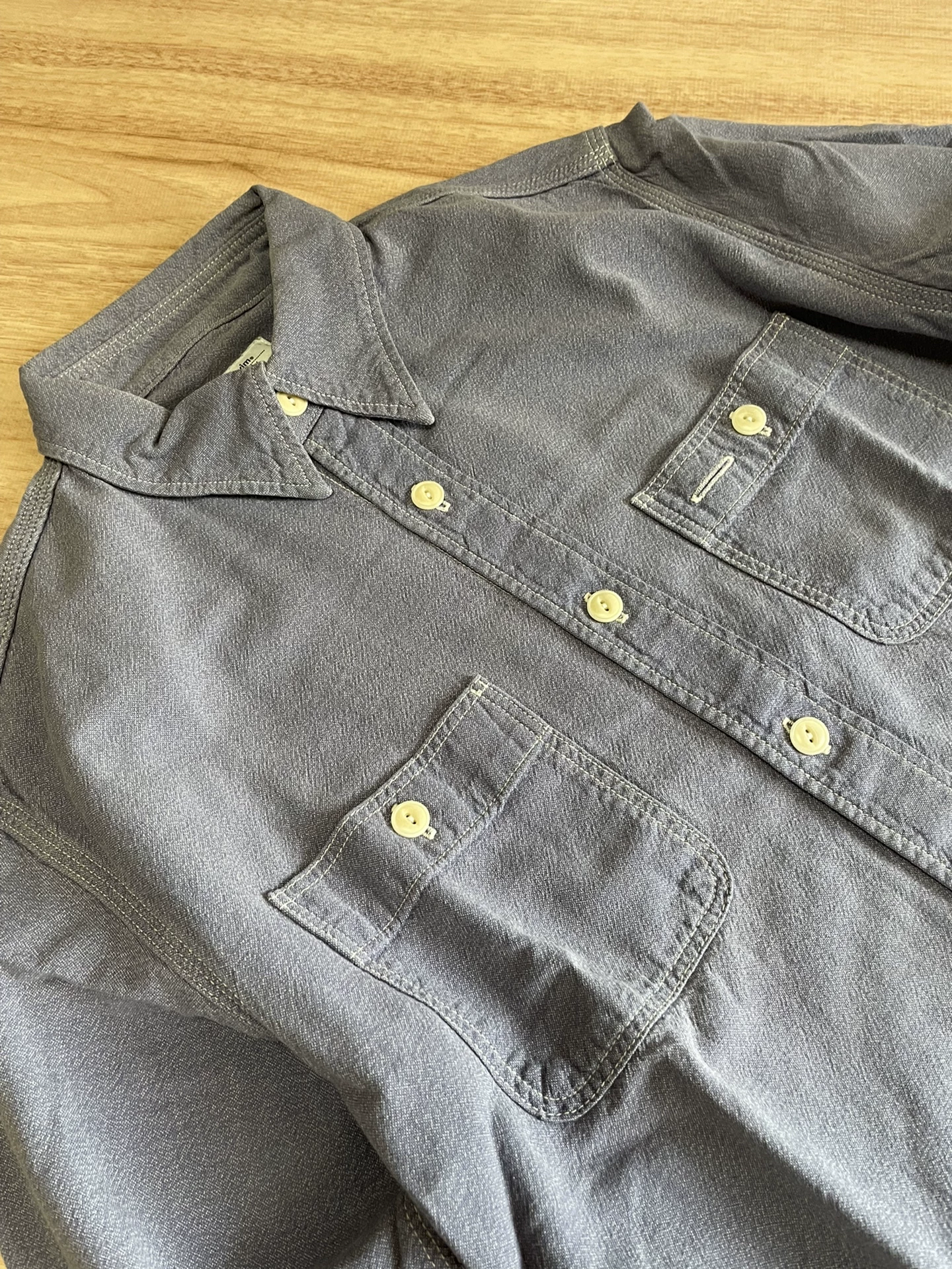 VISVIM Damaged F.I.L Limited Long Sleeve Shirt — back