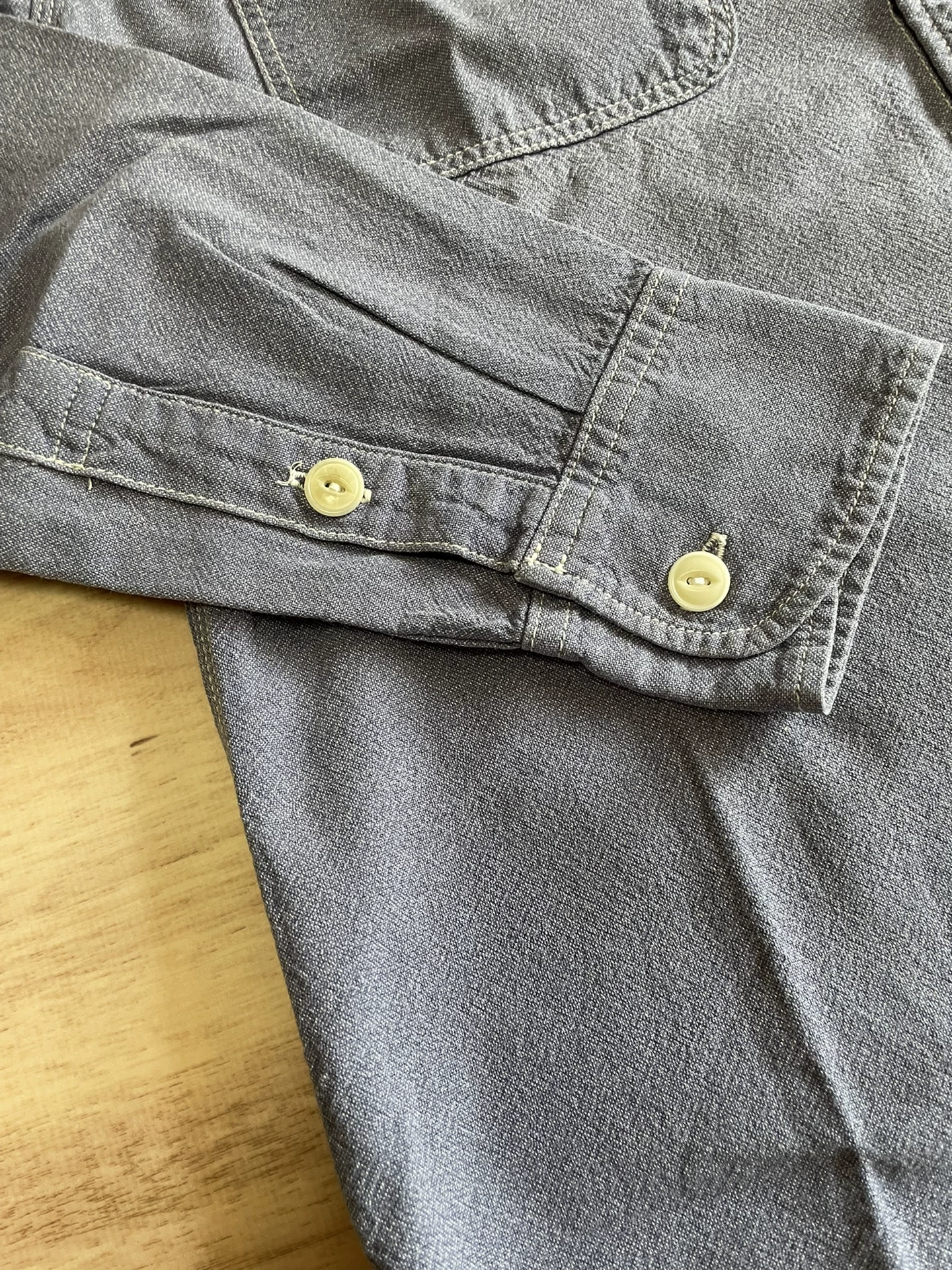 VISVIM Damaged F.I.L Limited Long Sleeve Shirt — detail