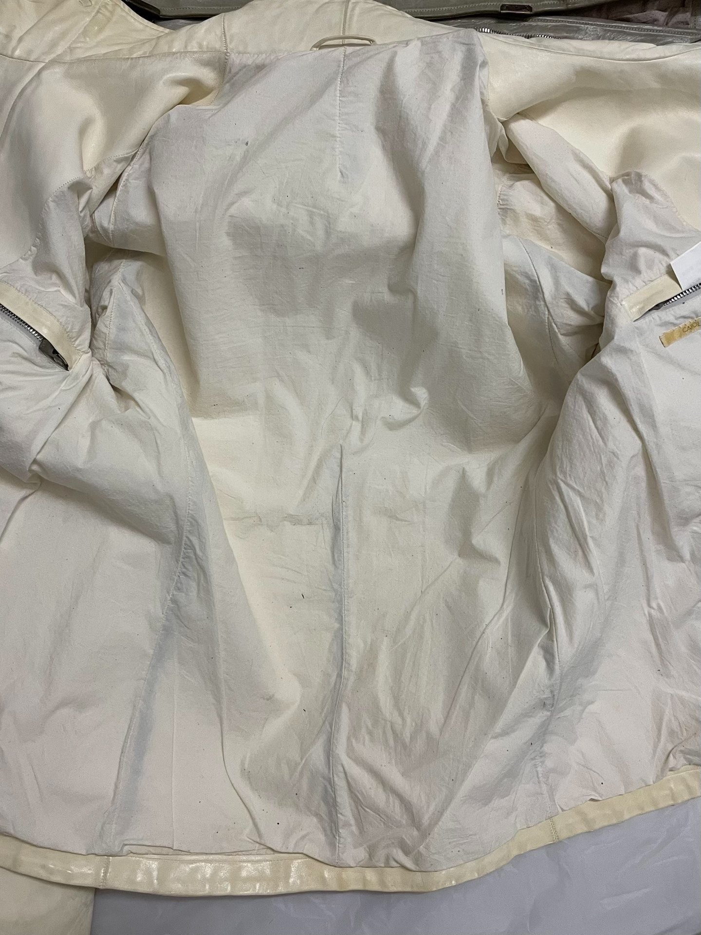 C.C.P 2599P Horse Leather Jacket — detail