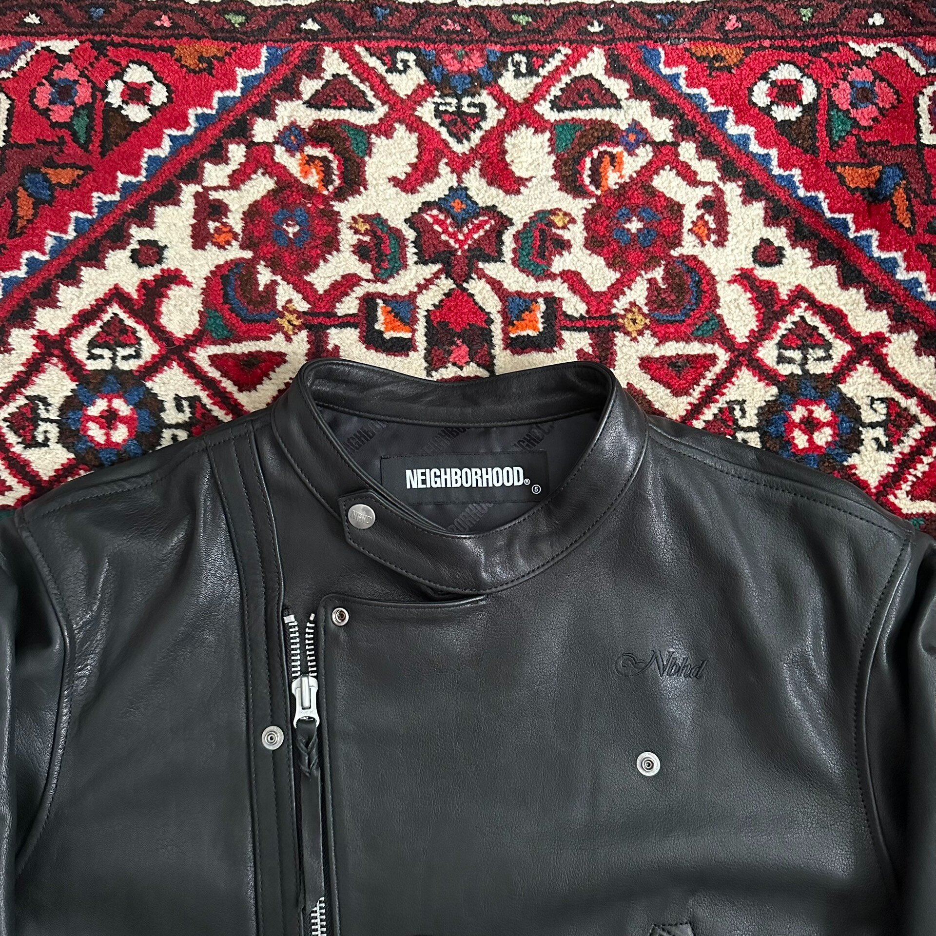 Neighborhood 21AW Leather Jacket XL — back