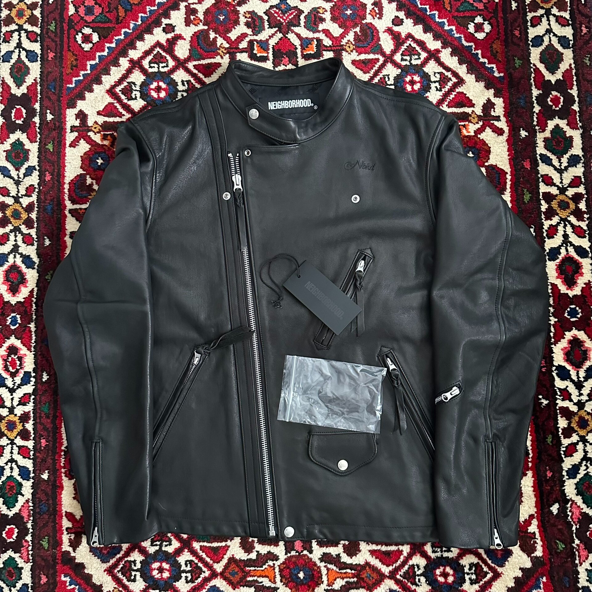 Neighborhood 21AW Leather Jacket XL — front
