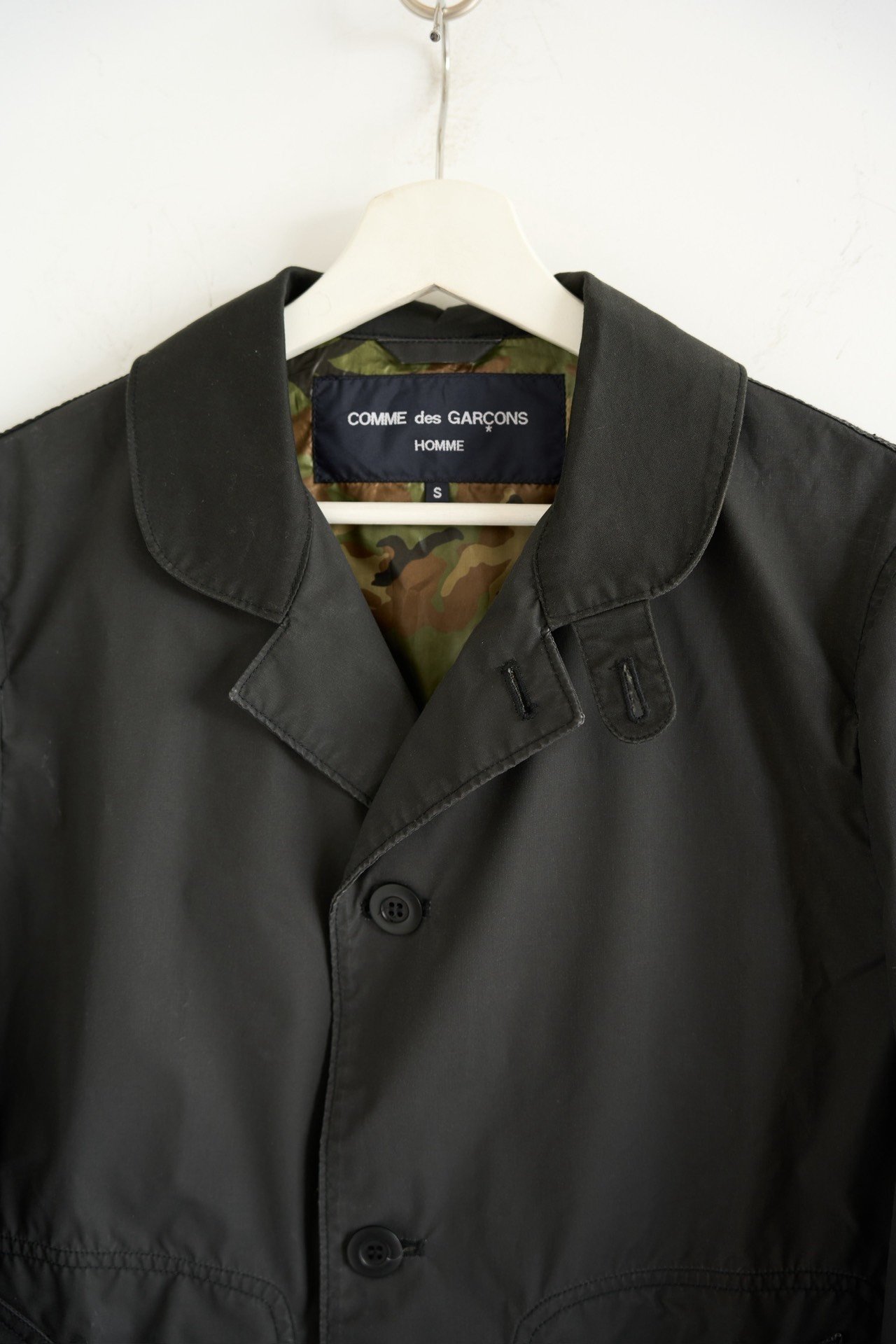Comme des Garçons 17ss Camo Lined Jacket — detail