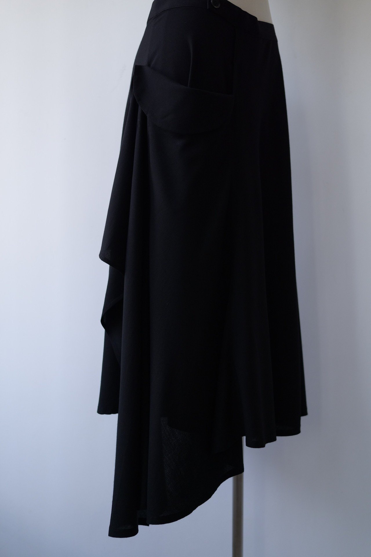 Yohji Yamamoto 21SS Asymmetric Skirt — label