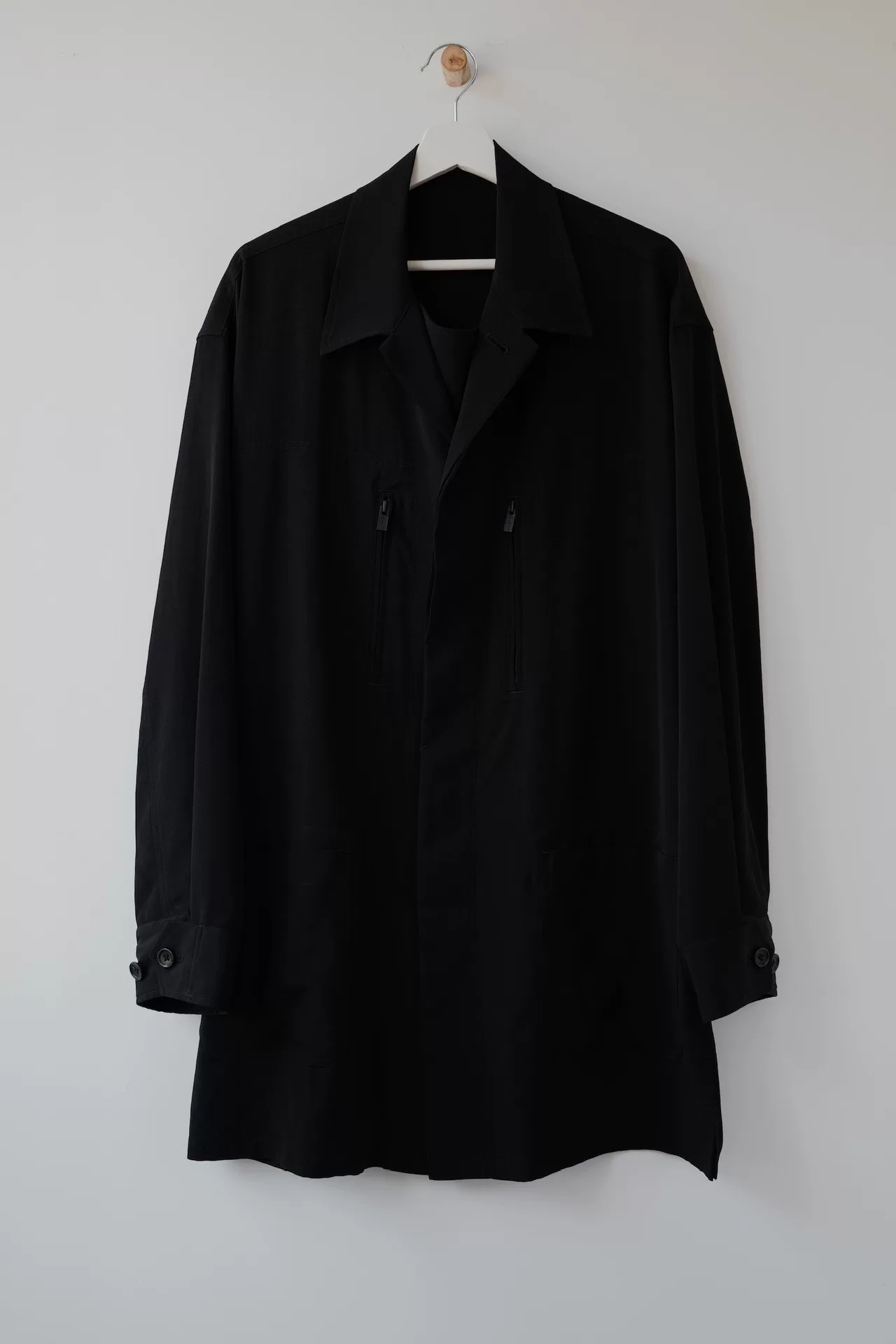 Yohji Yamamoto 23SS Black Jacket — detail