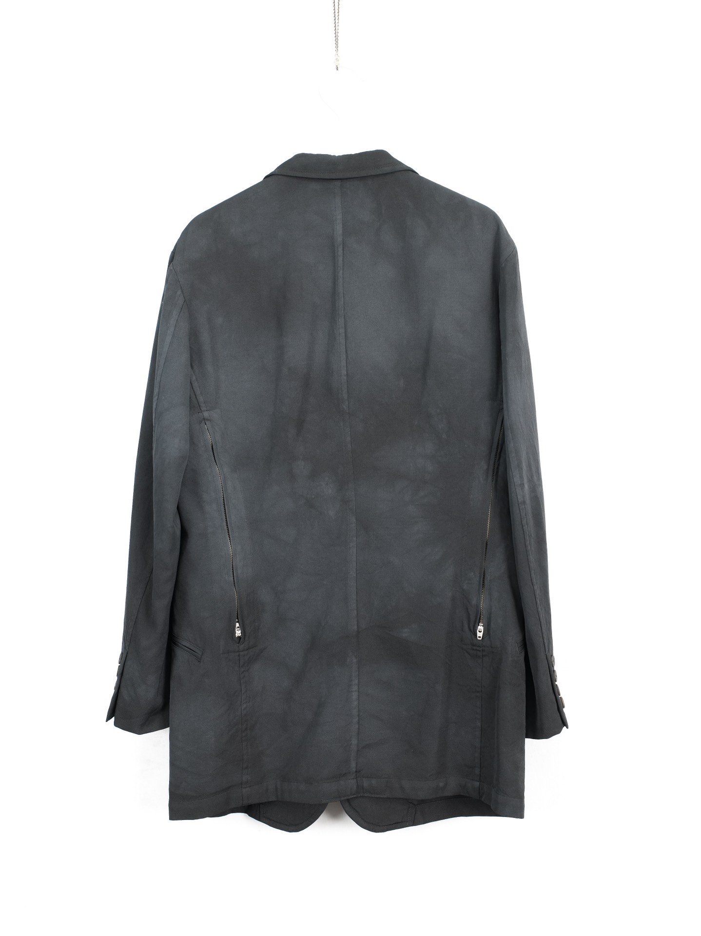 Yohji Yamamoto 20AW Zip Wool Coat — detail