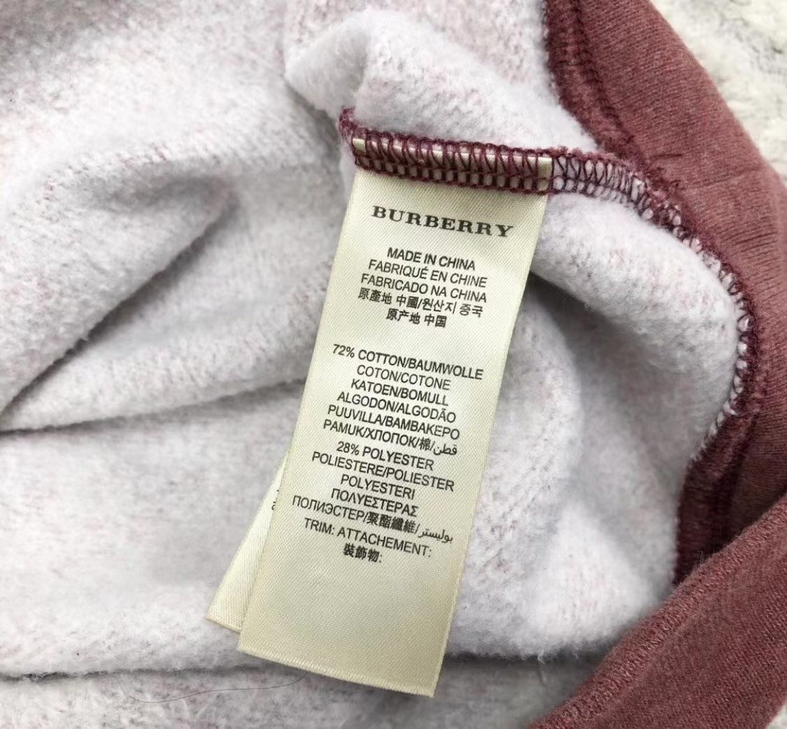 Burberry Brit Men's Maroon Sweatshirt — label