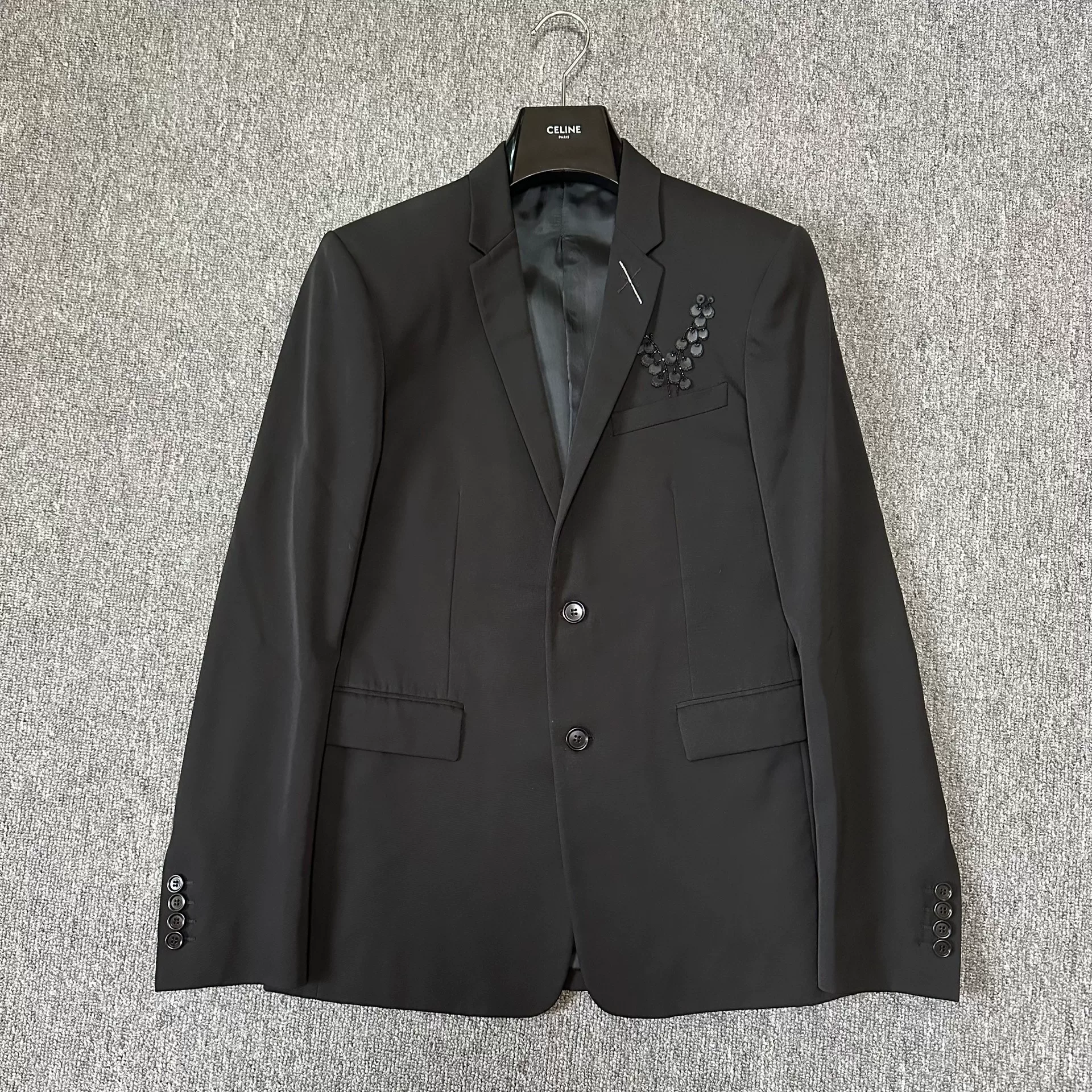 Dior Homme Black Single-Breasted Suit Jacket