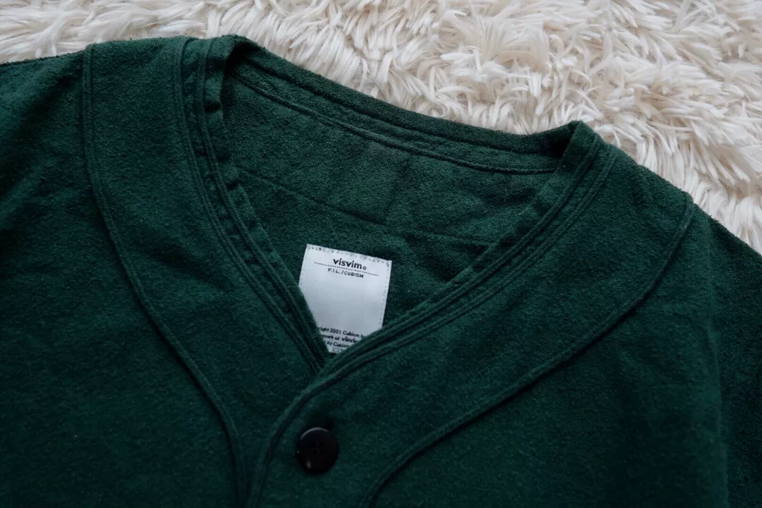 visvim dugout 16aw baseball jacket — detail