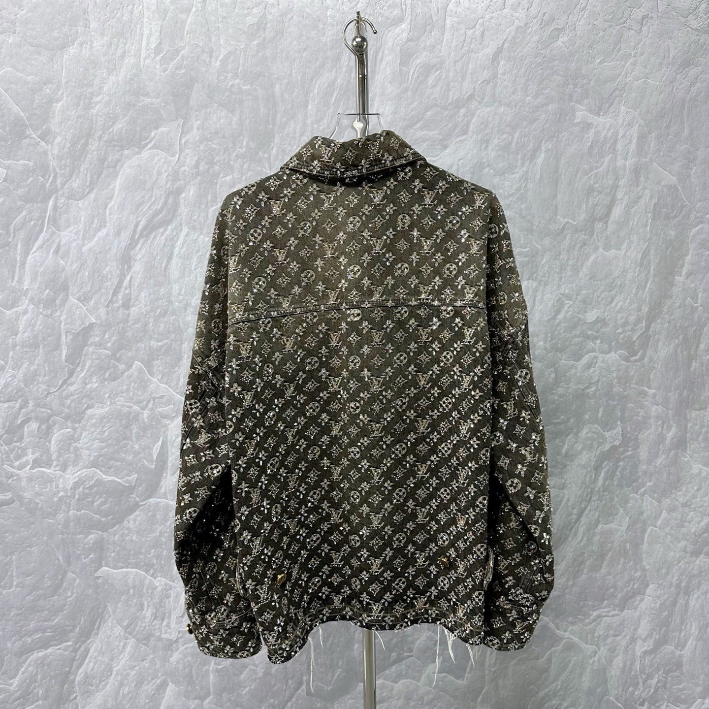 Louis Vuitton Rhinestone Denim Jacket J02427 — back