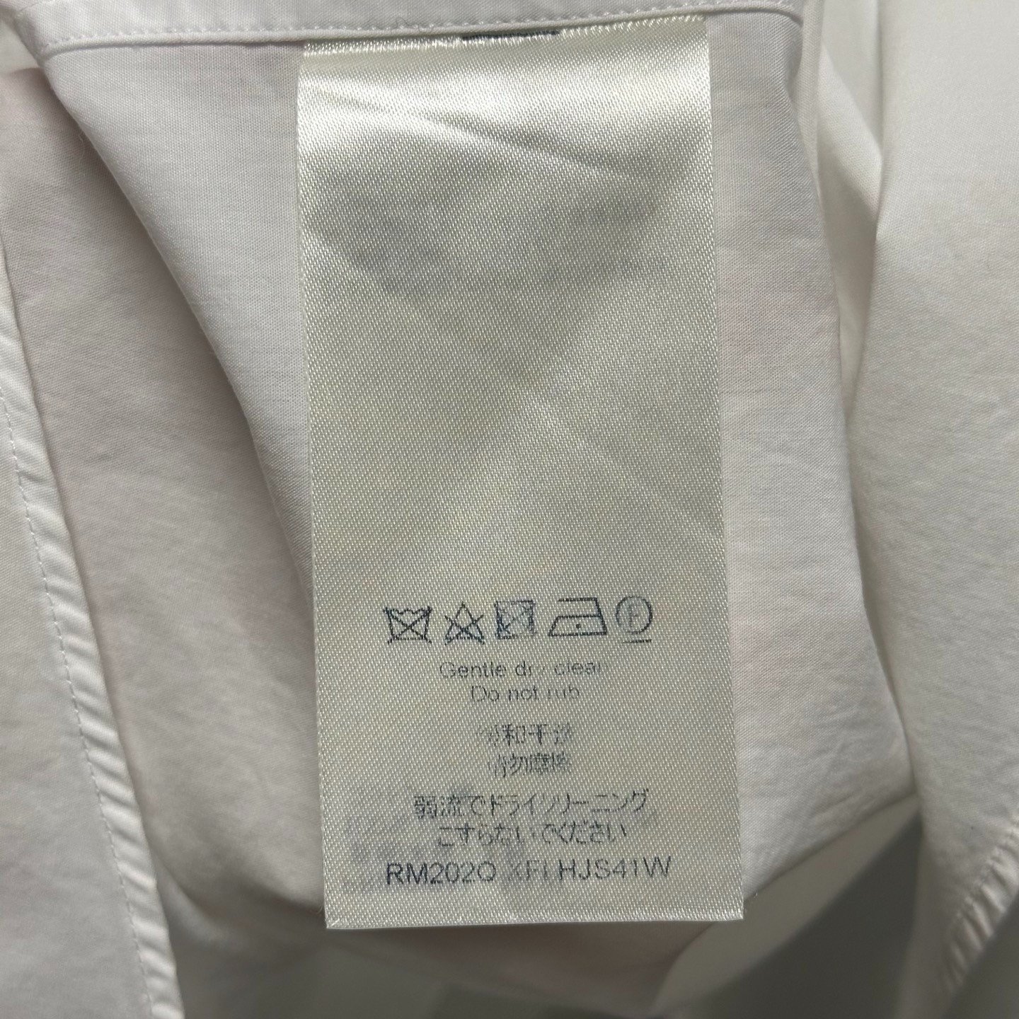 Louis Vuitton Embroidered Logo Long Sleeve Shirt M — label