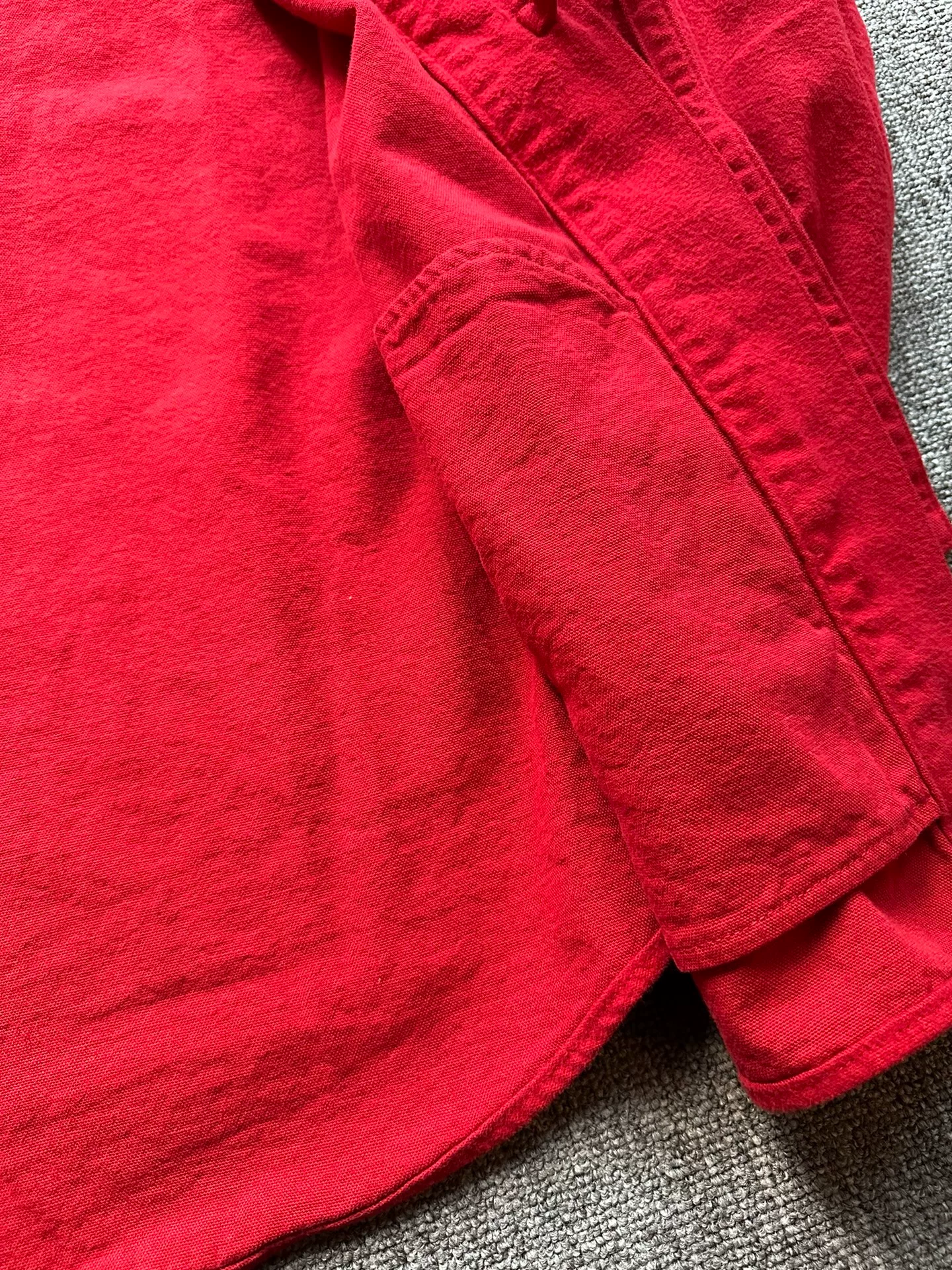 visvim lhamo desi cotton robe jacket — detail