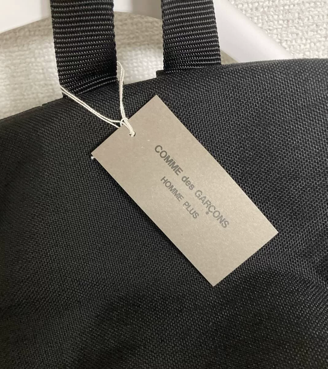 COMME des GARÇONS Homme Plus Black L Backpack — front