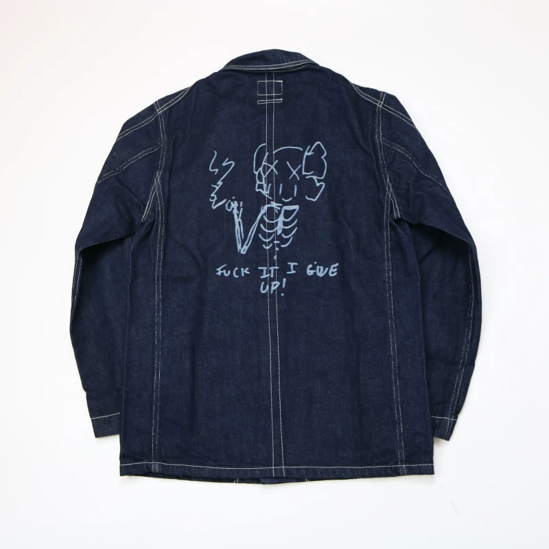 OriginalFake KAWS Denim Jacket