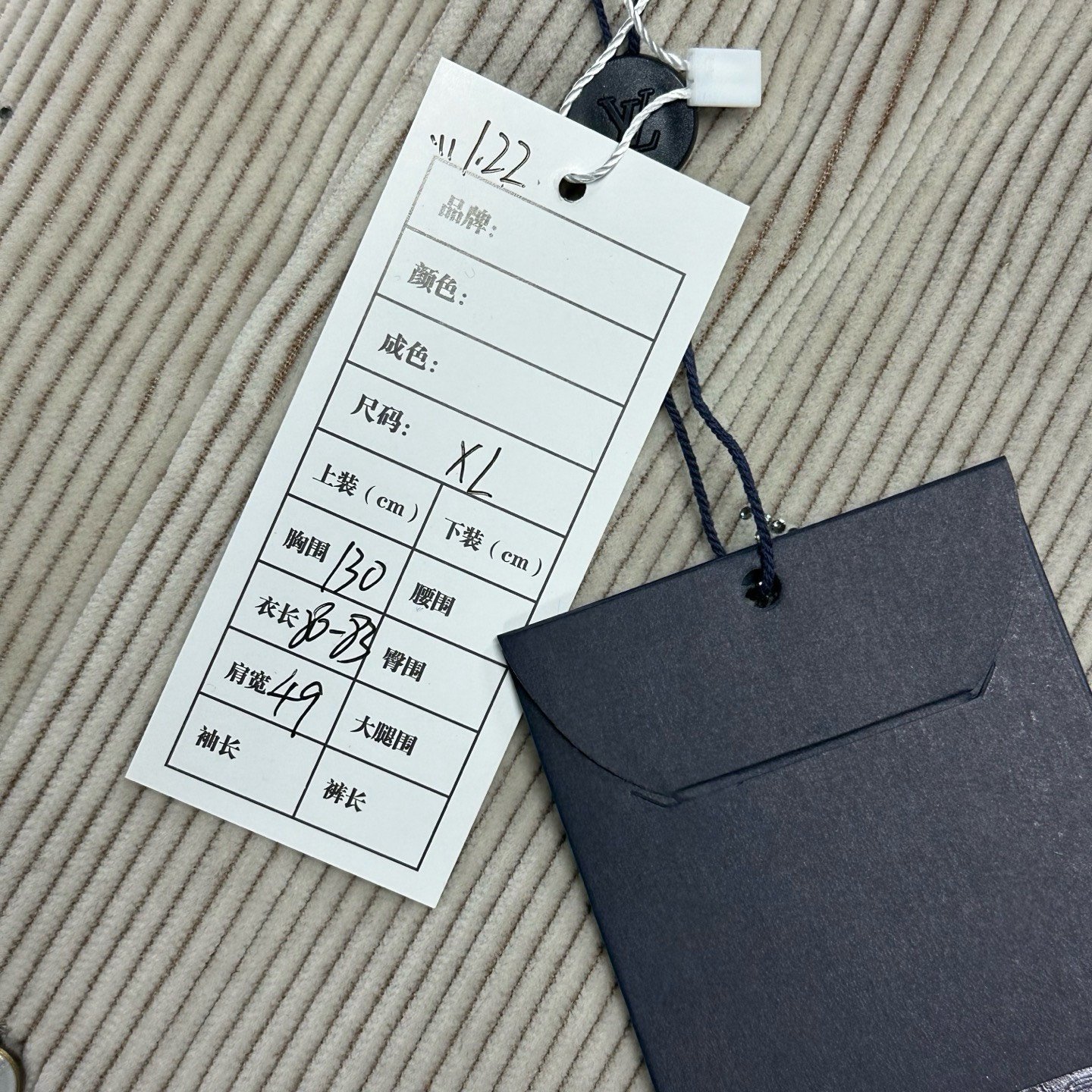 Louis Vuitton Corduroy Shirt Jacket — label