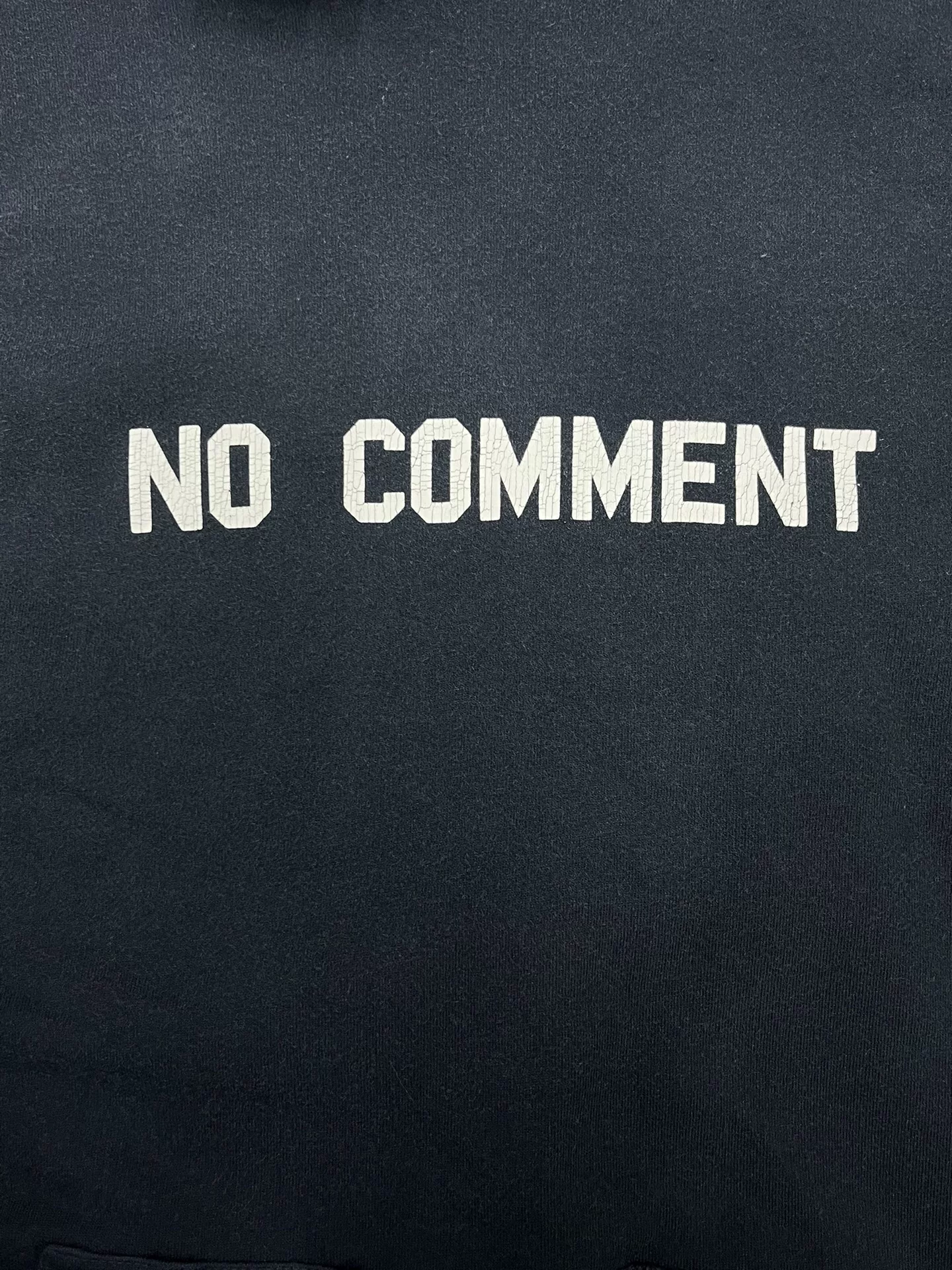 Balenciaga SS22 NO MOMENT Hoodie — detail