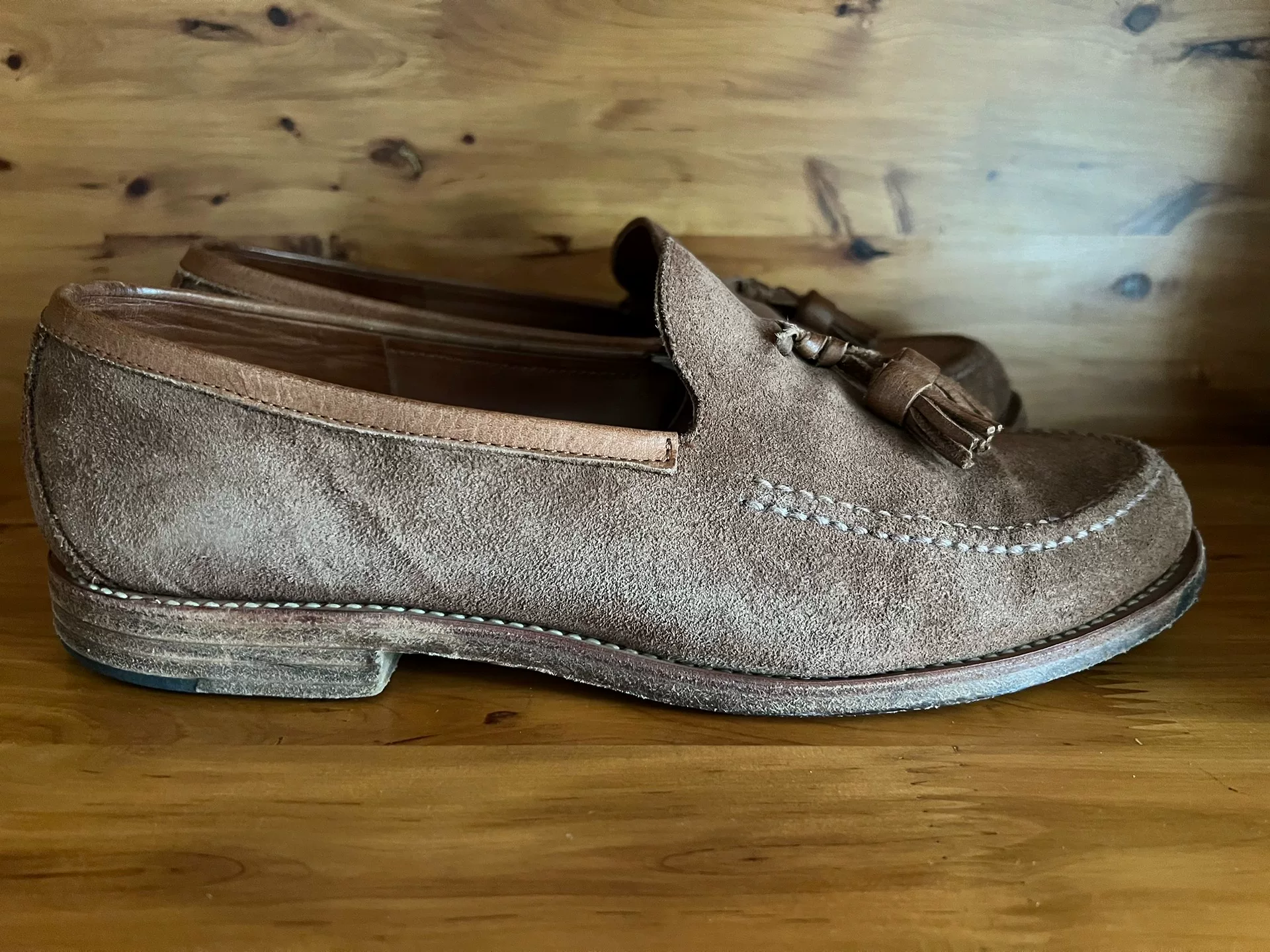 Phigvel PMC Suede Tassel Loafers — back