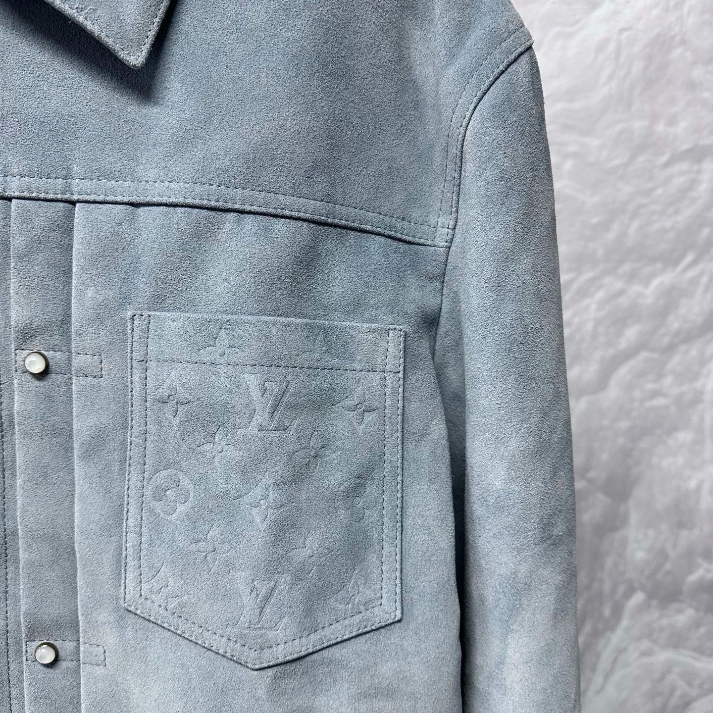 Louis Vuitton FW25 Suede Cowhide Jacket — detail
