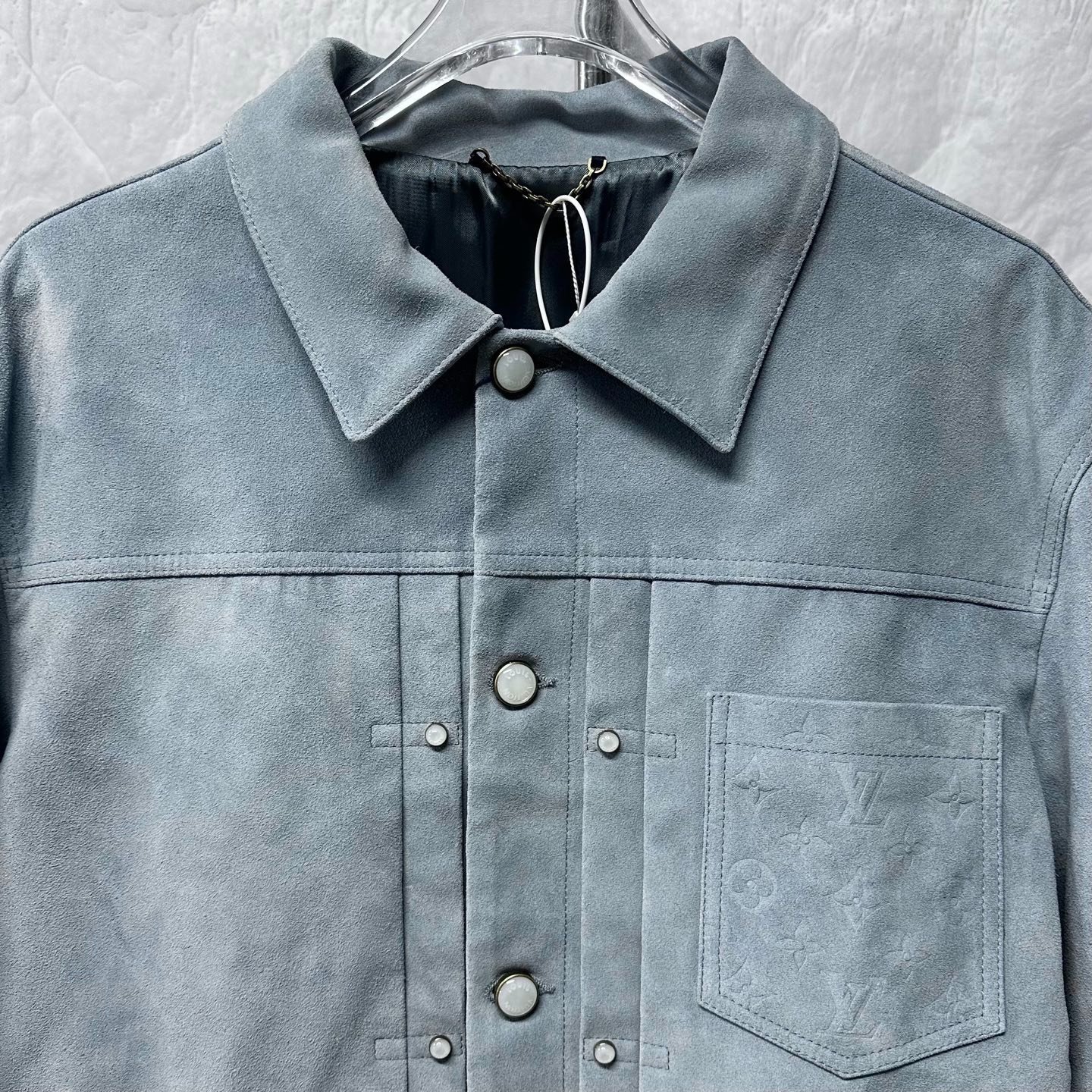 Louis Vuitton FW25 Suede Cowhide Jacket — front