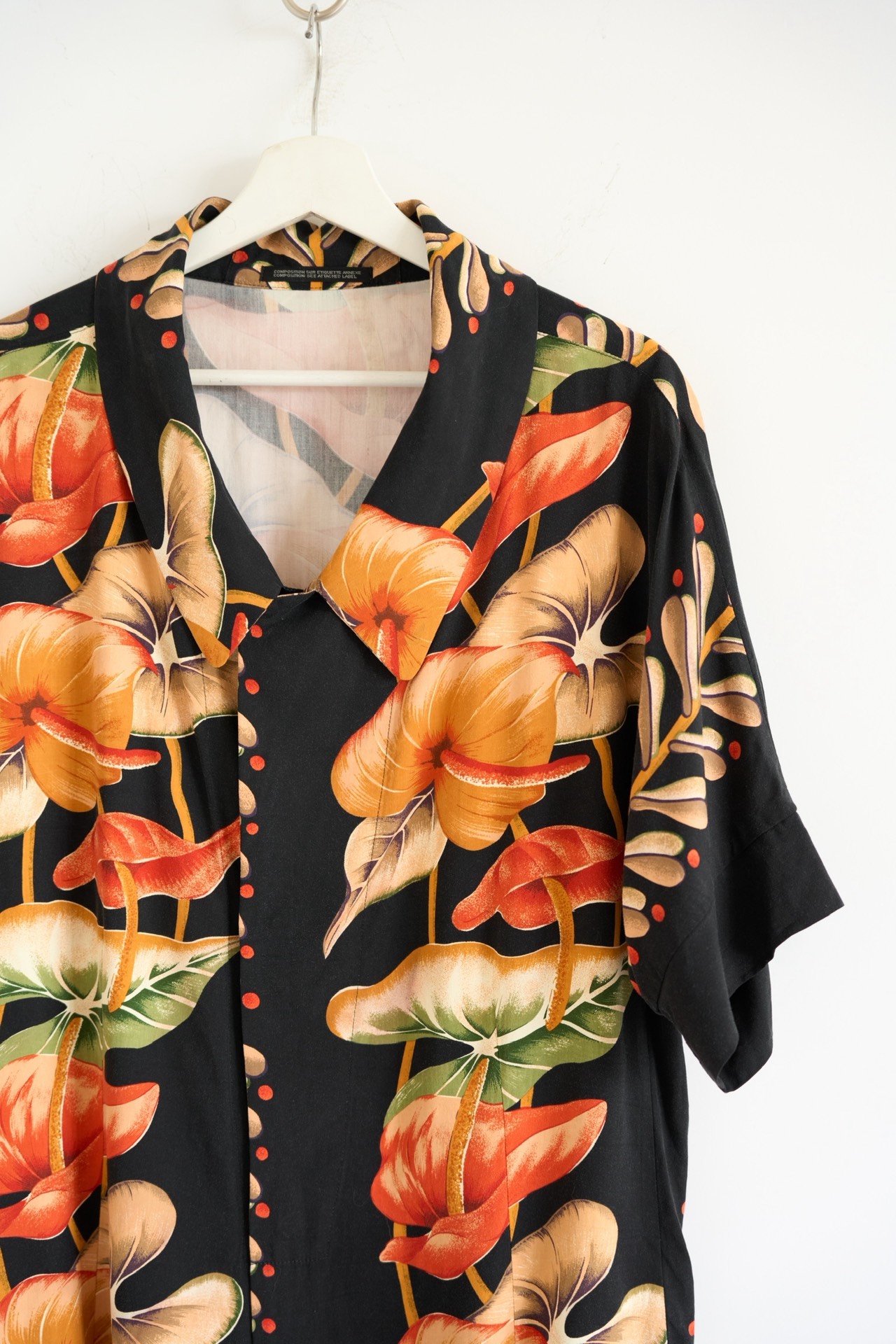 Yohji Yamamoto 97SS Anthurium Trench Coat — label