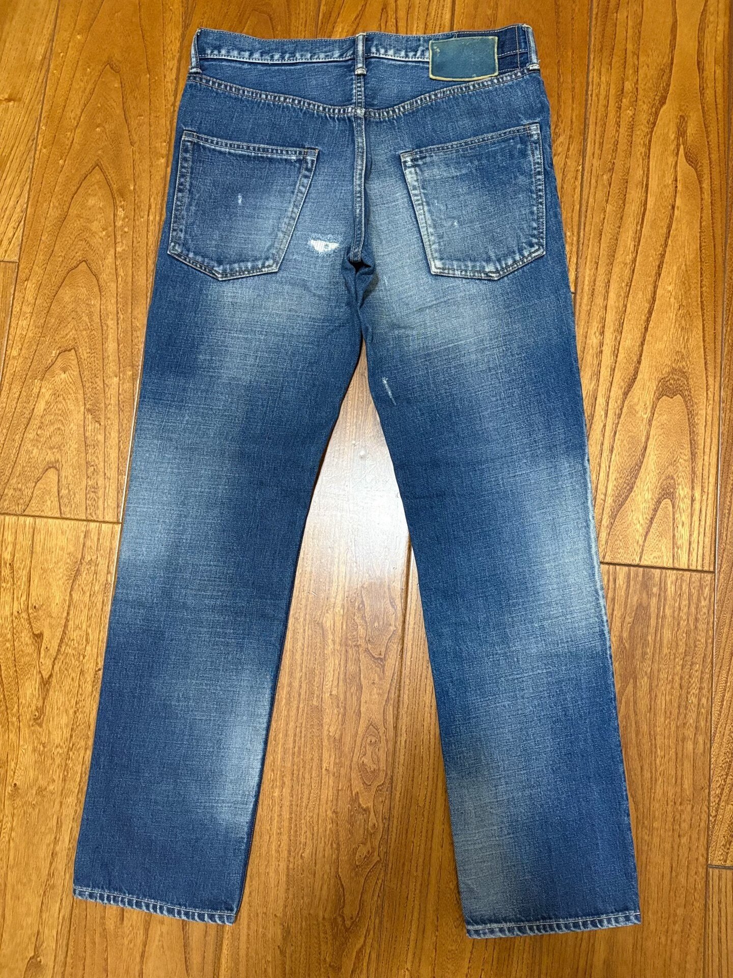 VISVIM 03D5 Washed Distressed Jeans — front