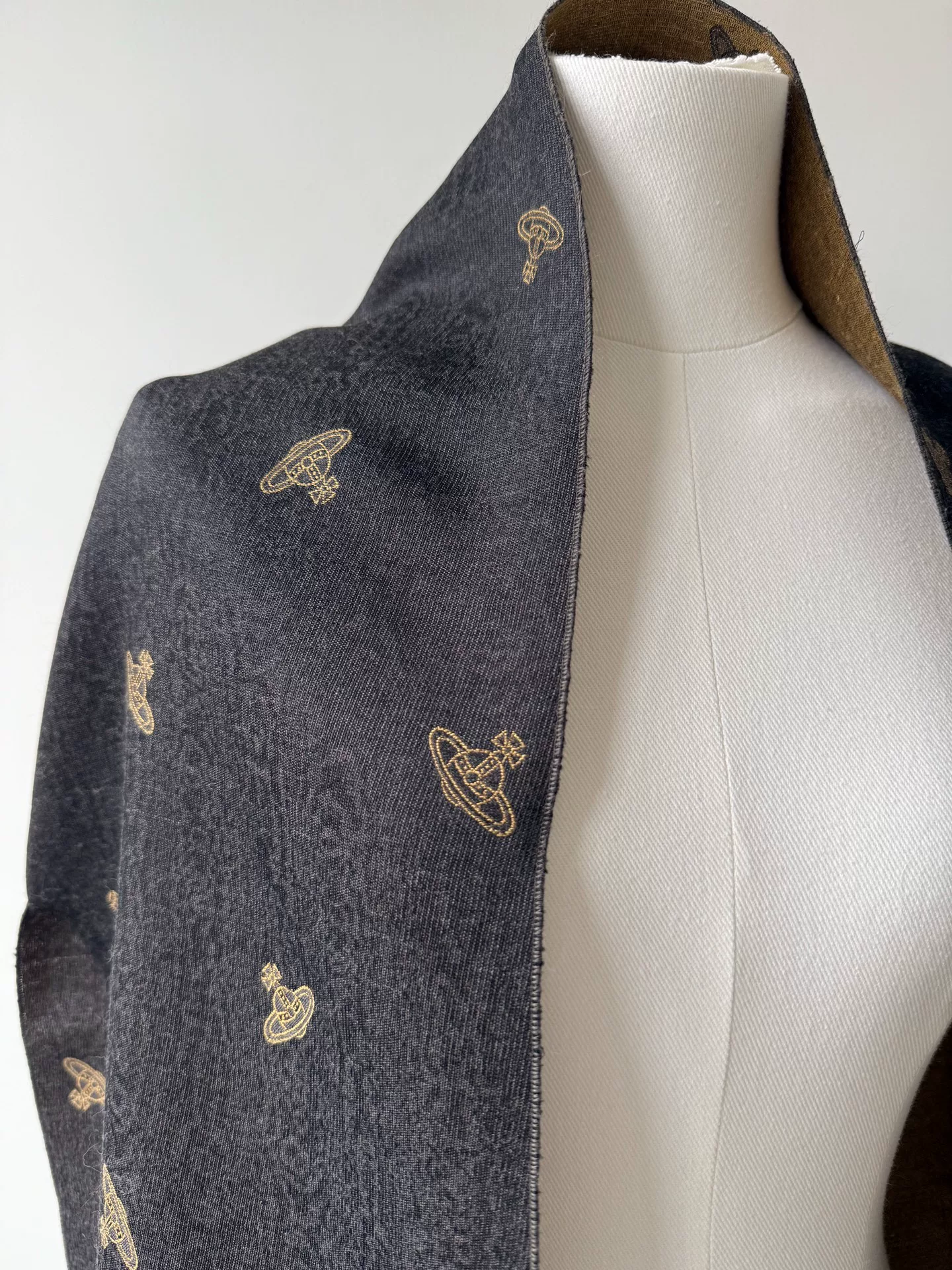 Vivienne Westwood Silk Double-Sided Scarf — detail