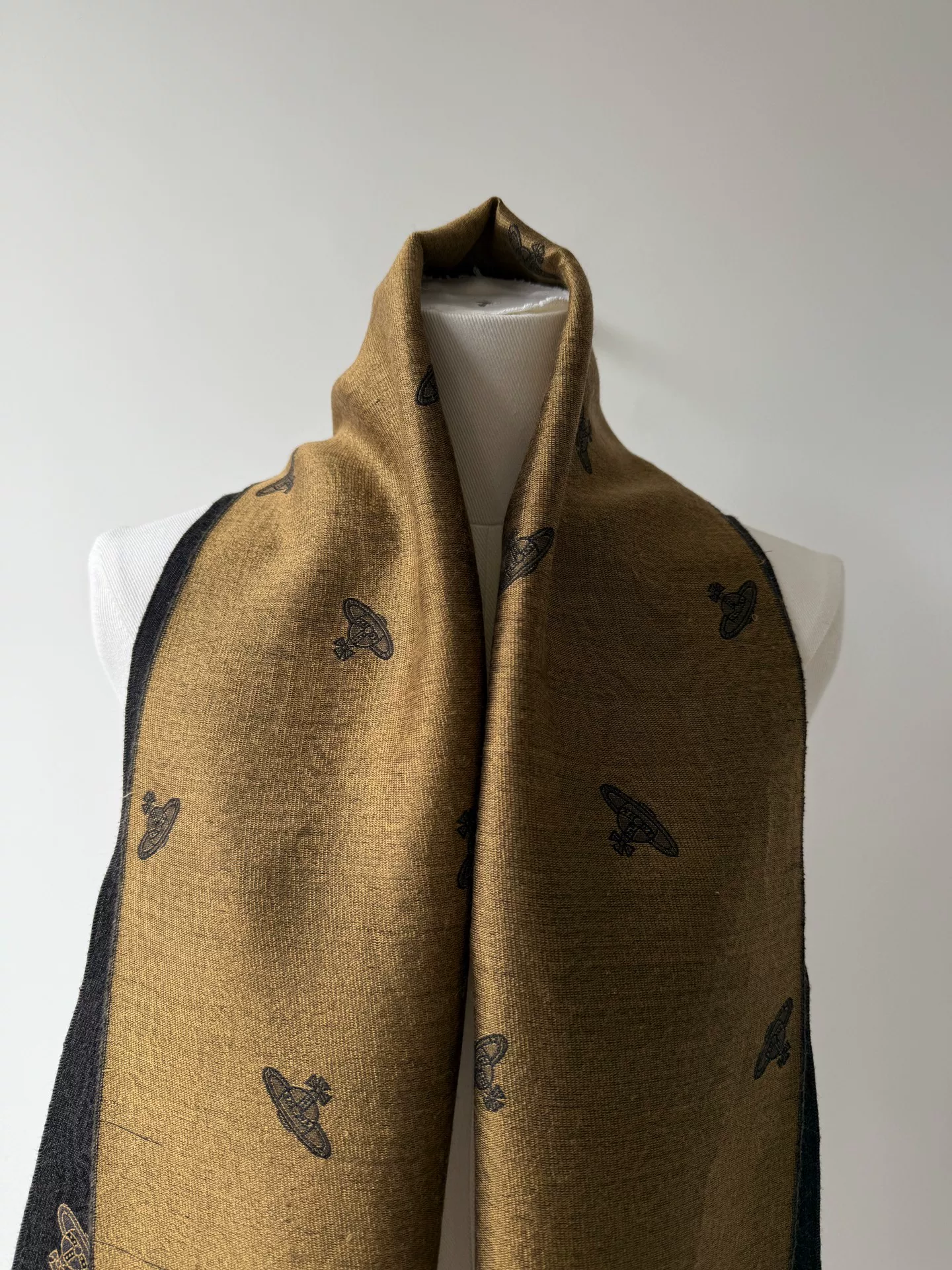 Vivienne Westwood Silk Double-Sided Scarf — label