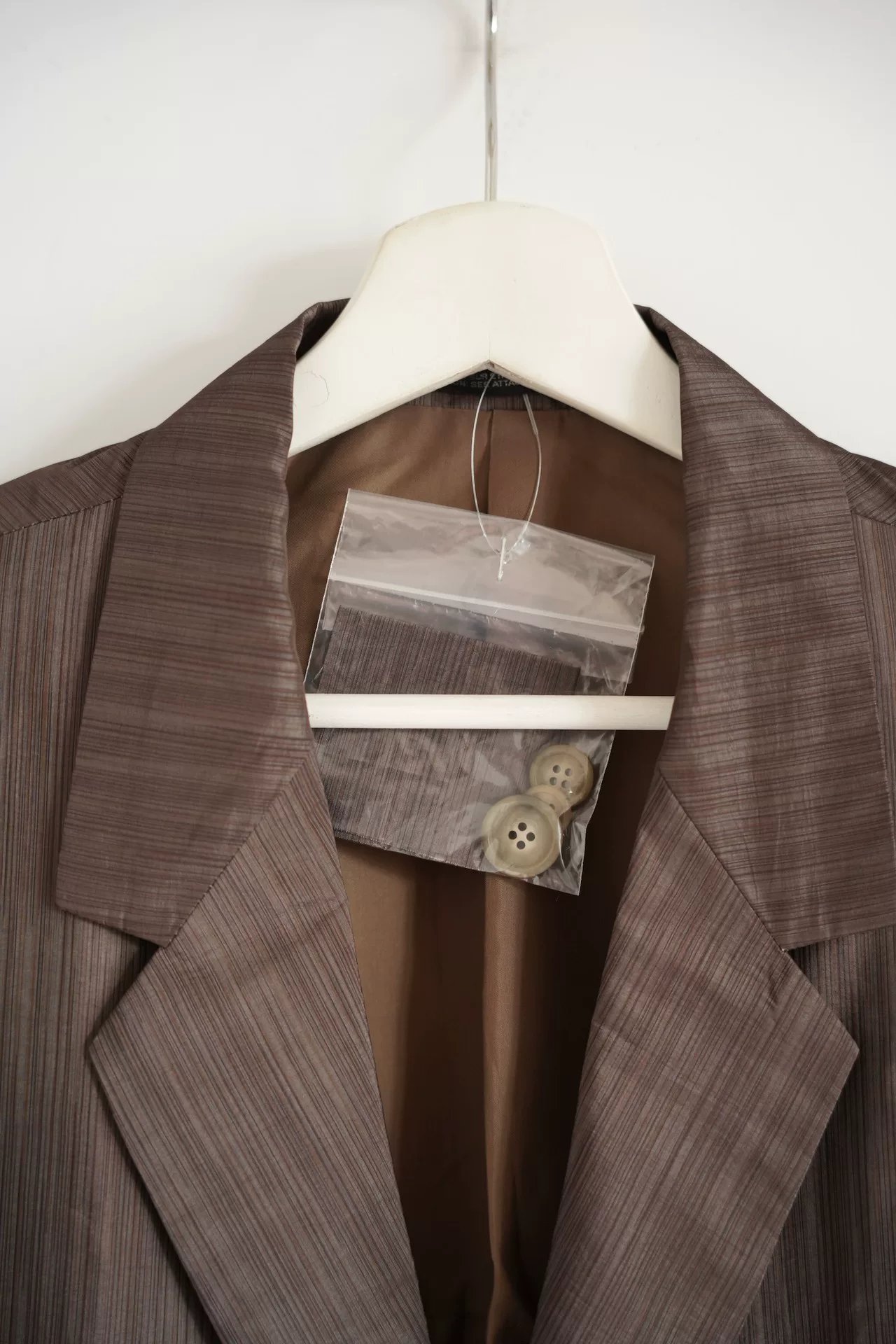 Yohji Yamamoto 92SS Brown Striped Blazer — back