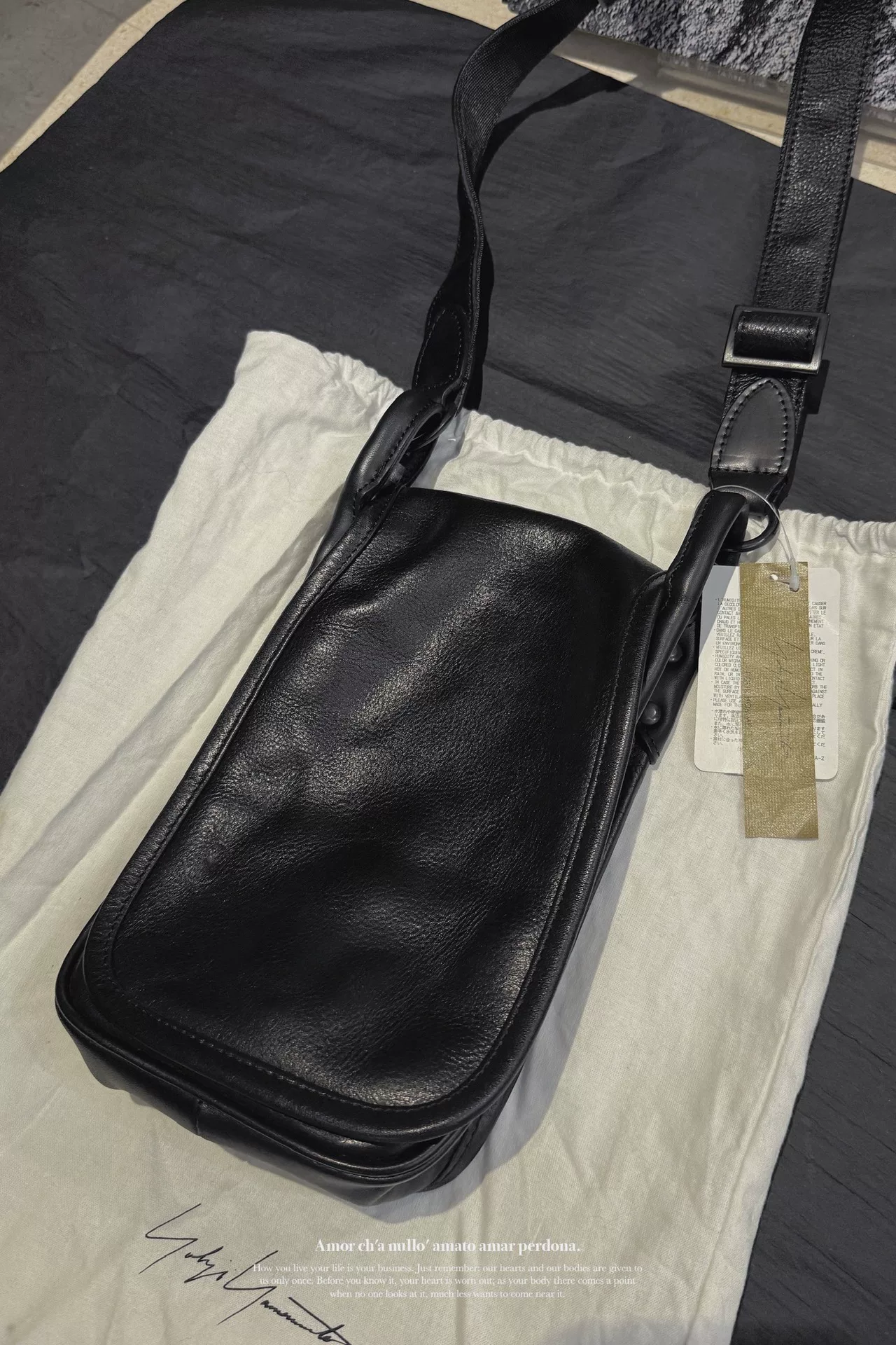 Yohji Yamamoto 23AW Limited Camera Bag — front