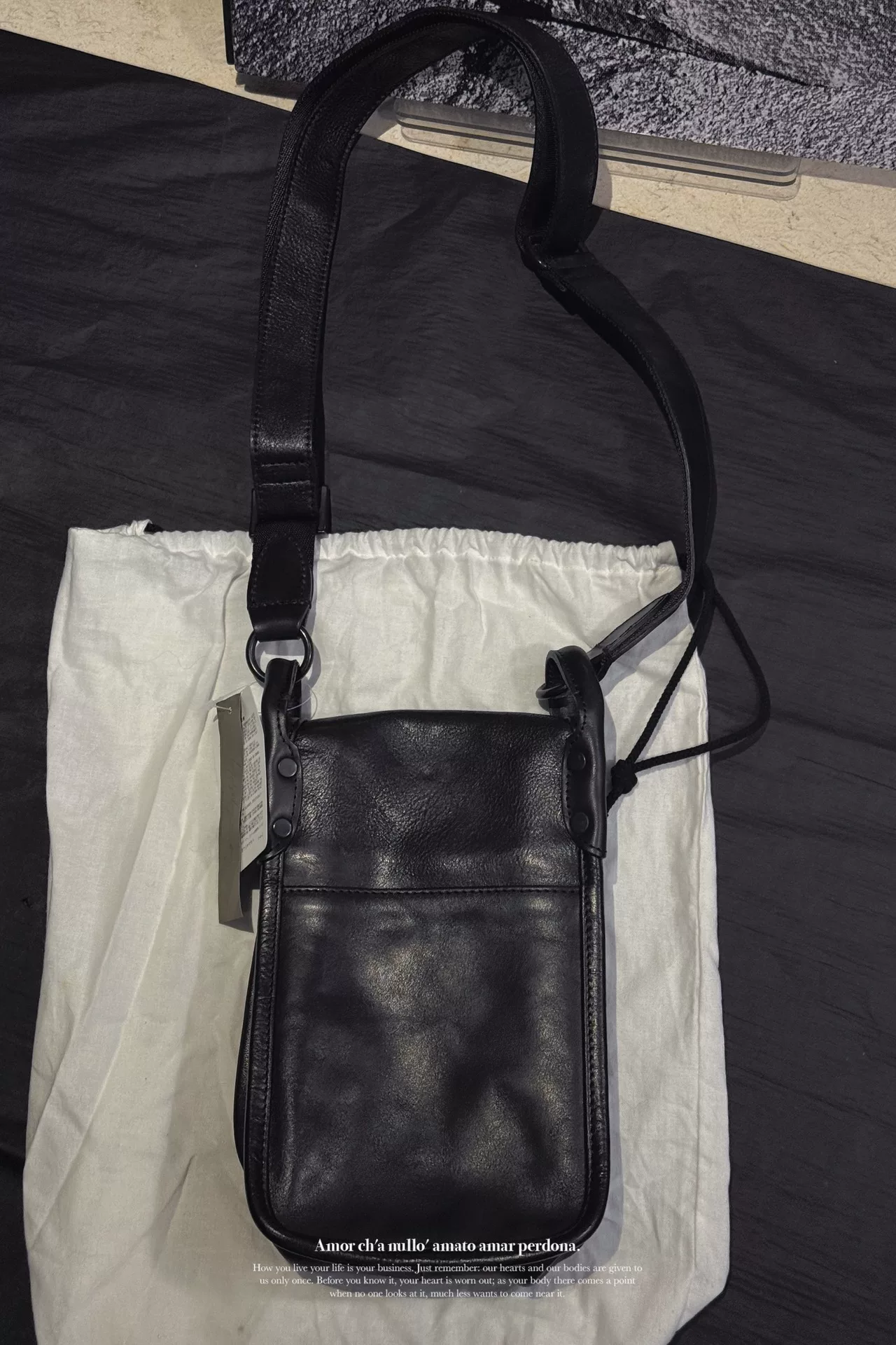 Yohji Yamamoto 23AW Limited Camera Bag — detail