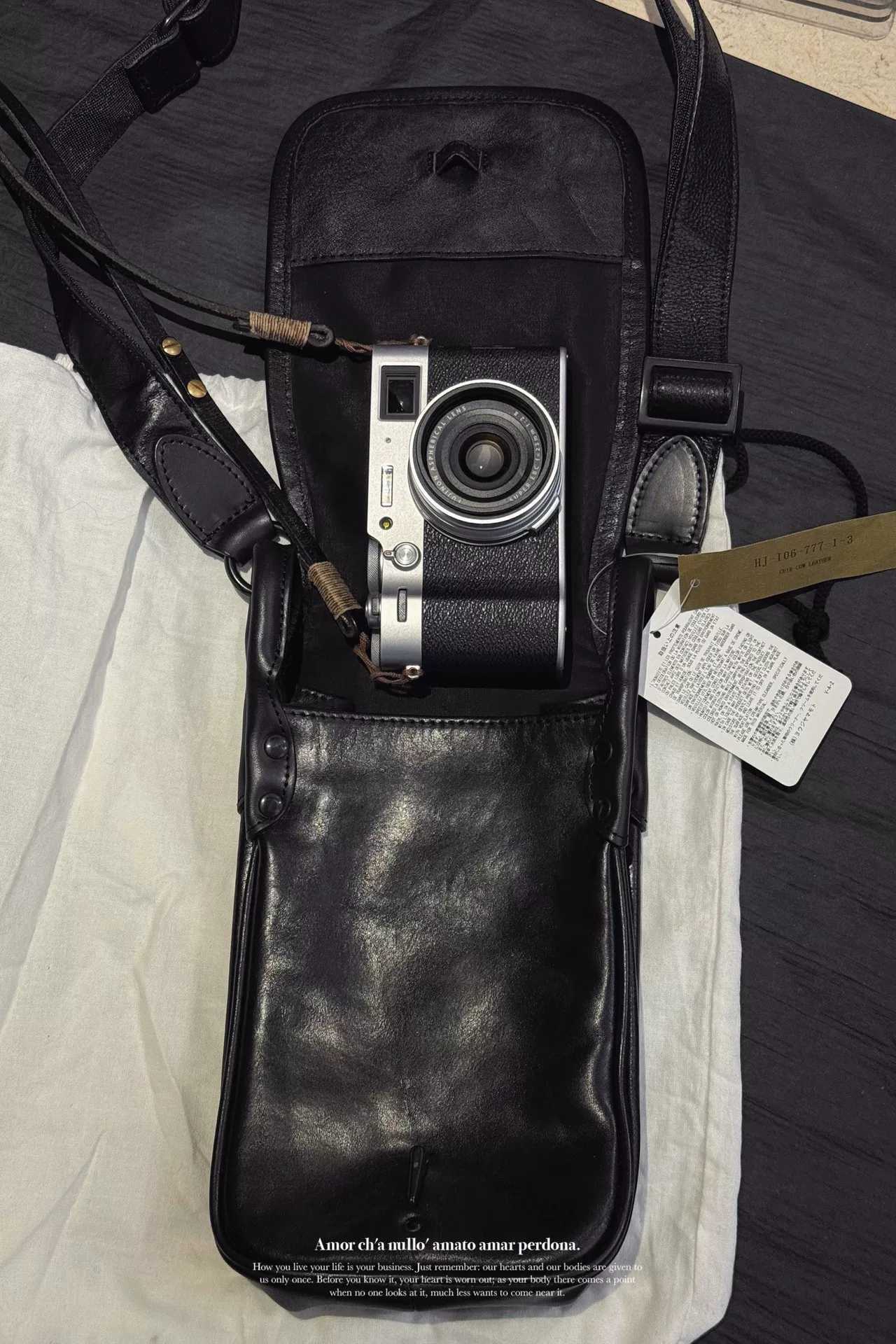 Yohji Yamamoto 23AW Limited Camera Bag — back