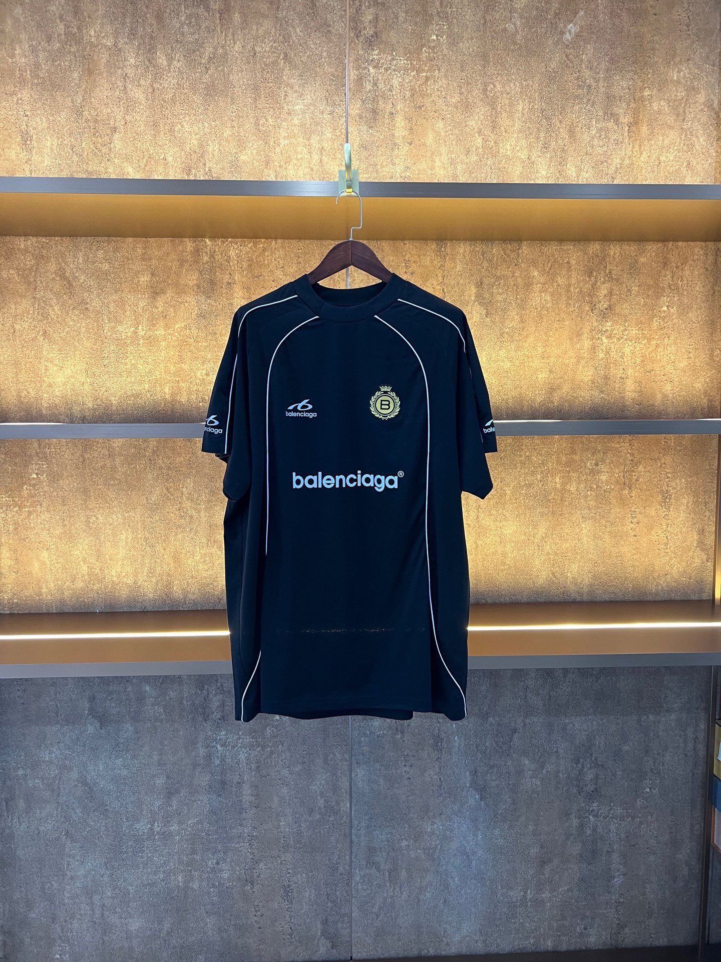 Balenciaga Black Short-Sleeve Jersey