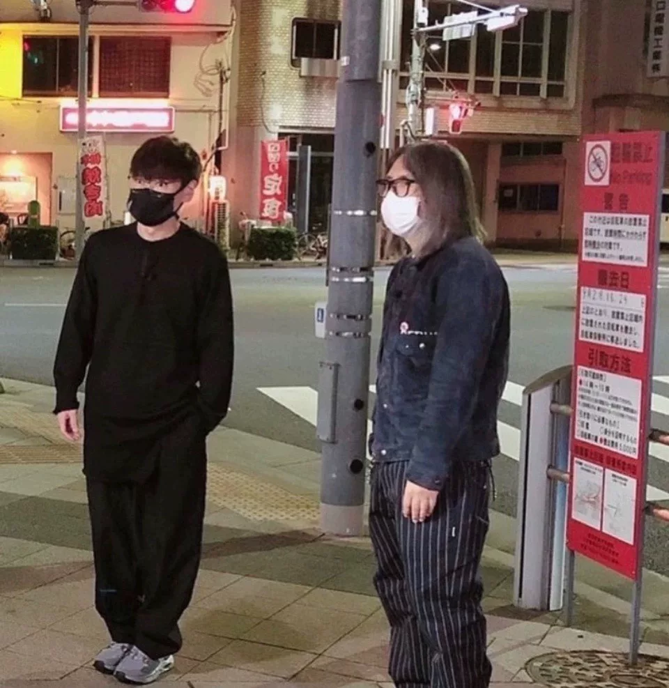 Sequel Fragment Black Stripe Chino Pants — label