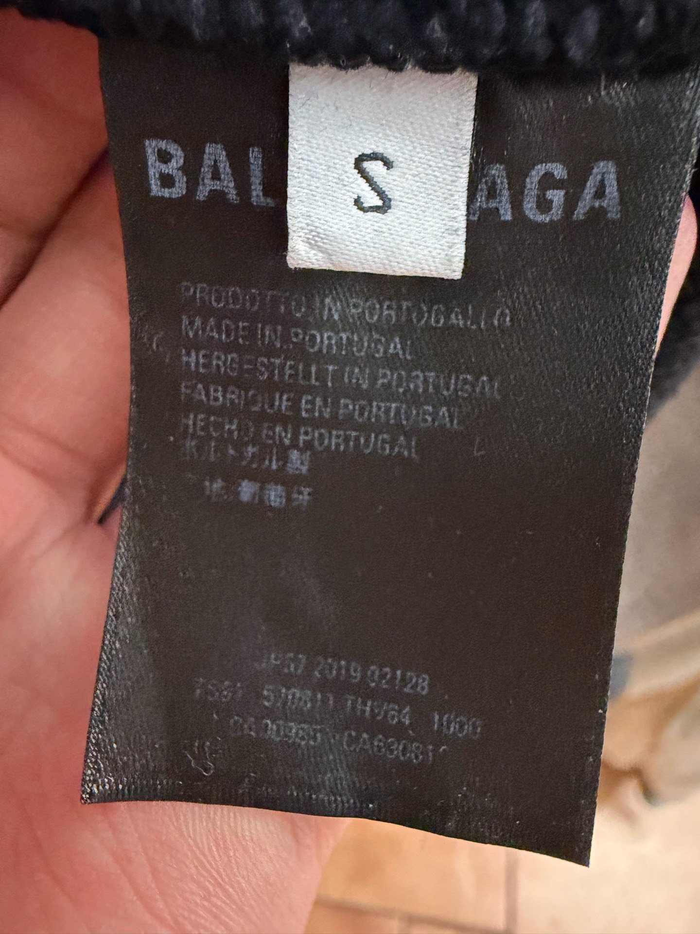 Balenciaga Black Eco Logo Hoodie — back
