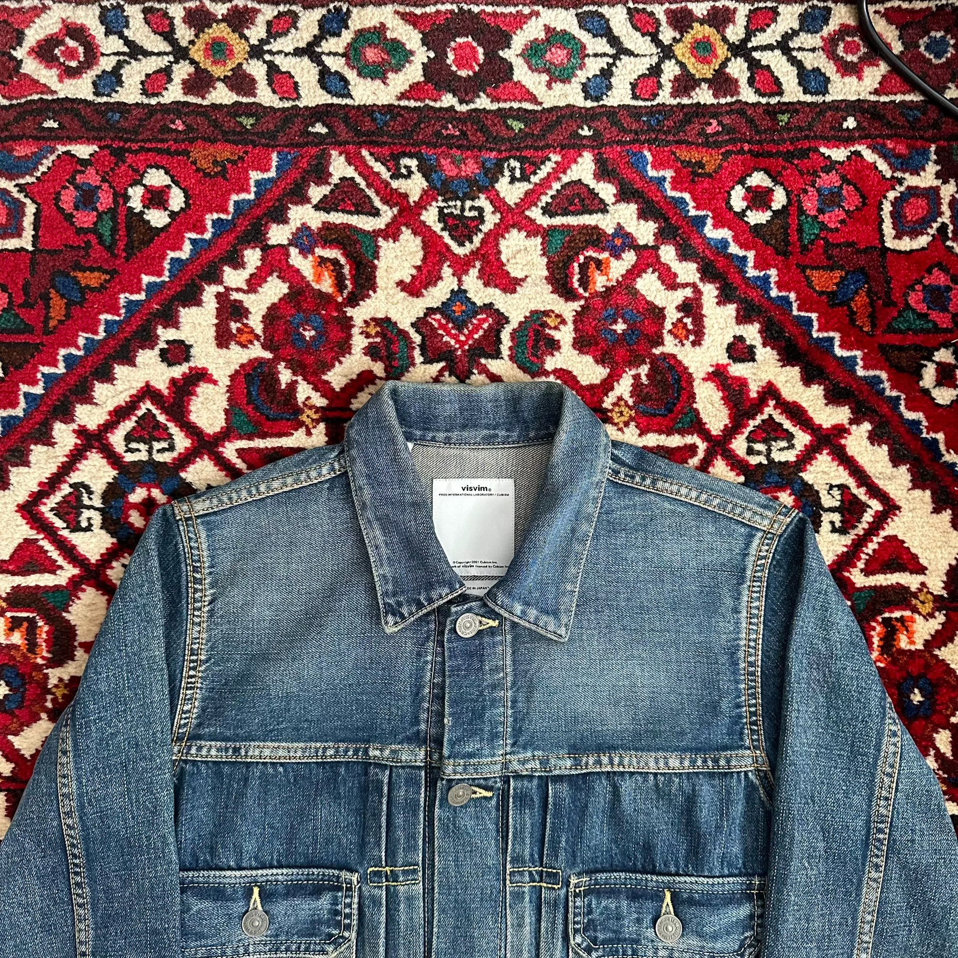 visvim 12aw 101 Denim Jacket — detail