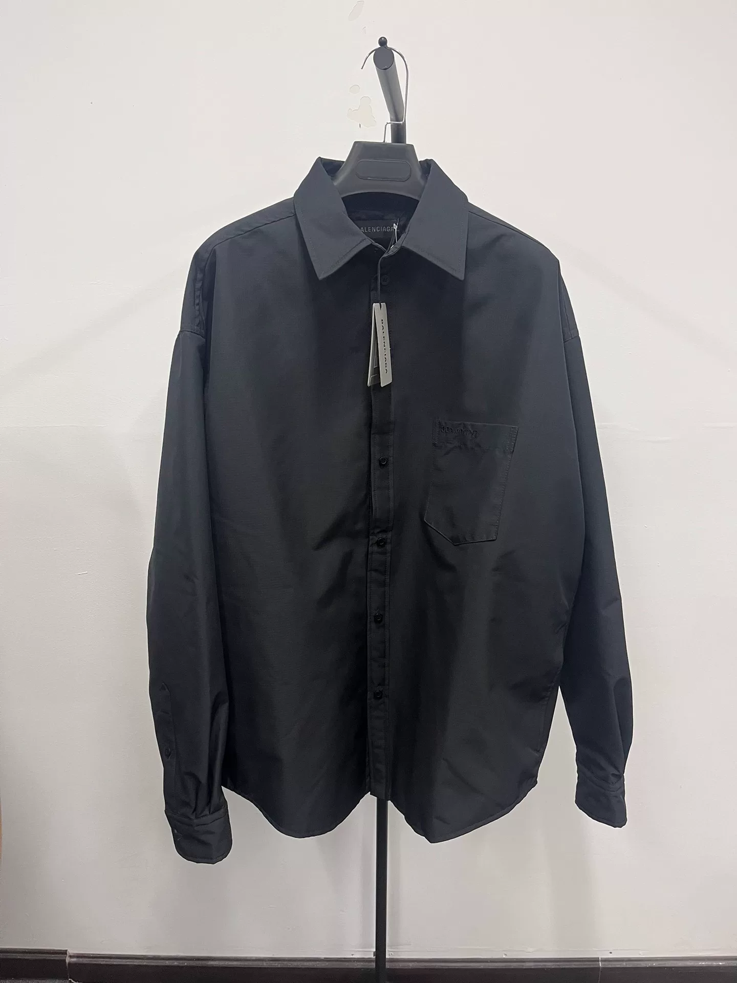 Balenciaga Embroidered Logo Shirt Jacket