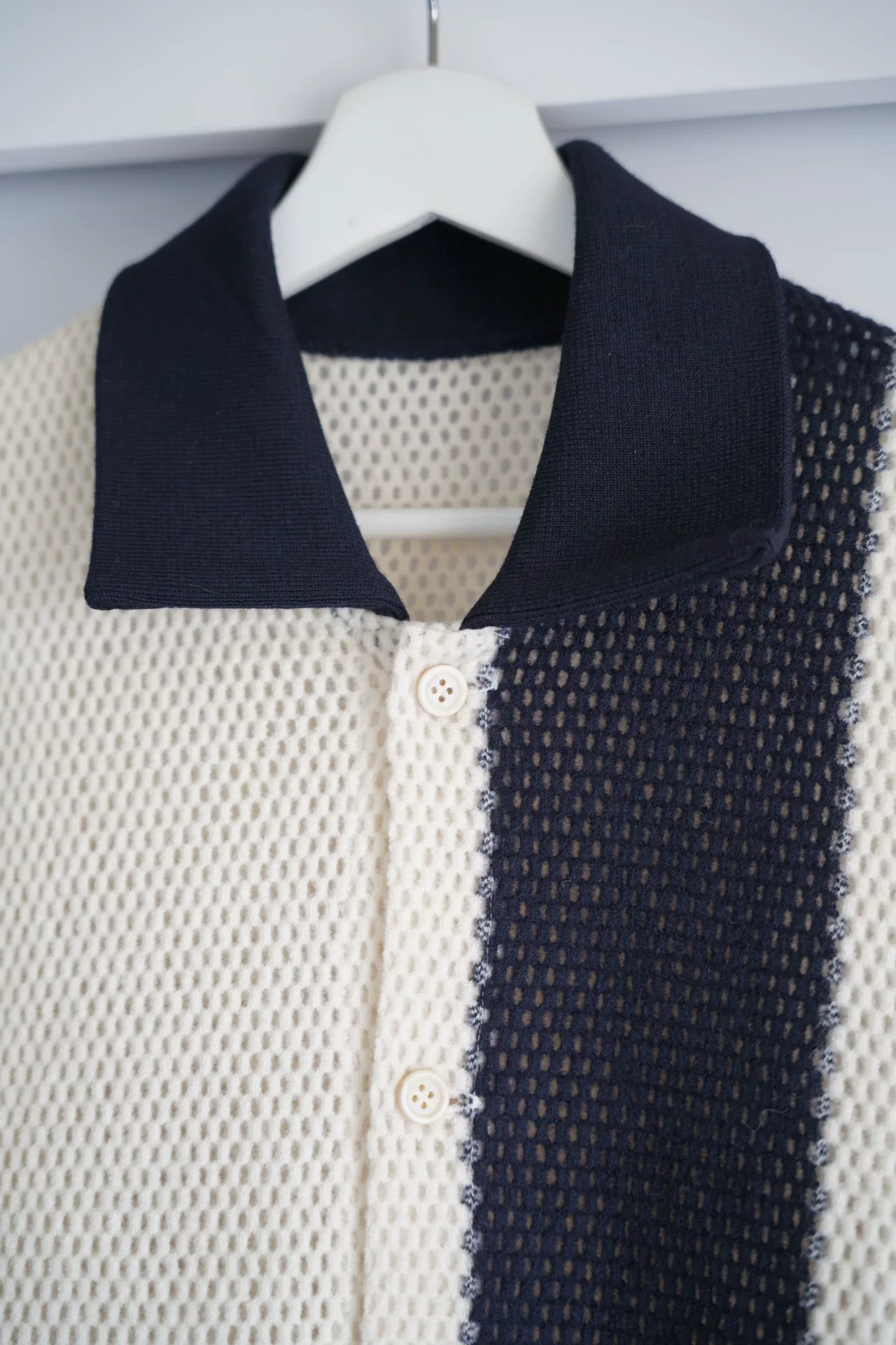 Yohji Yamamoto 91ss Woven Mesh Shirt — detail