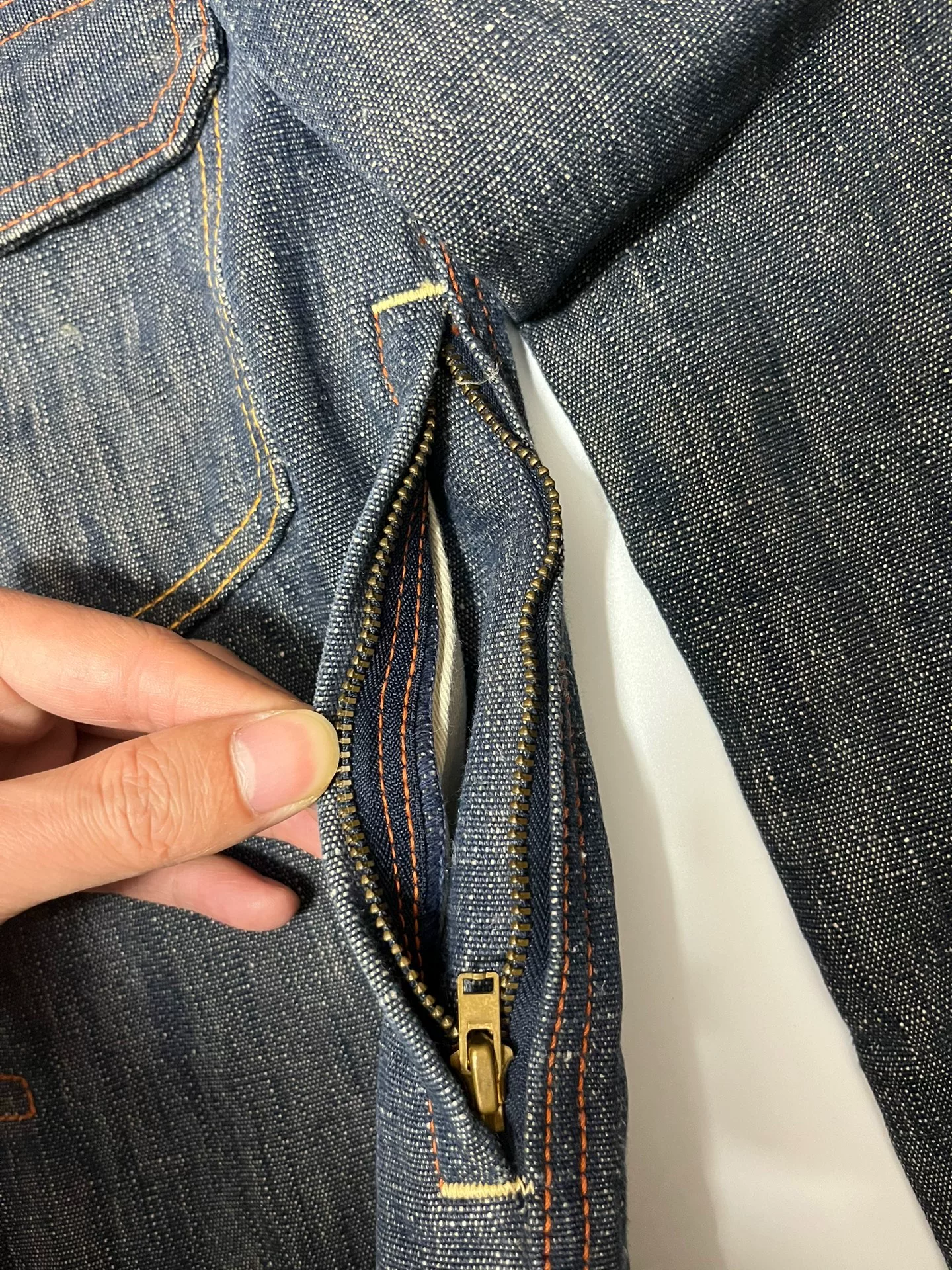 Visvim ICT 102 Dark Denim Jacket — back