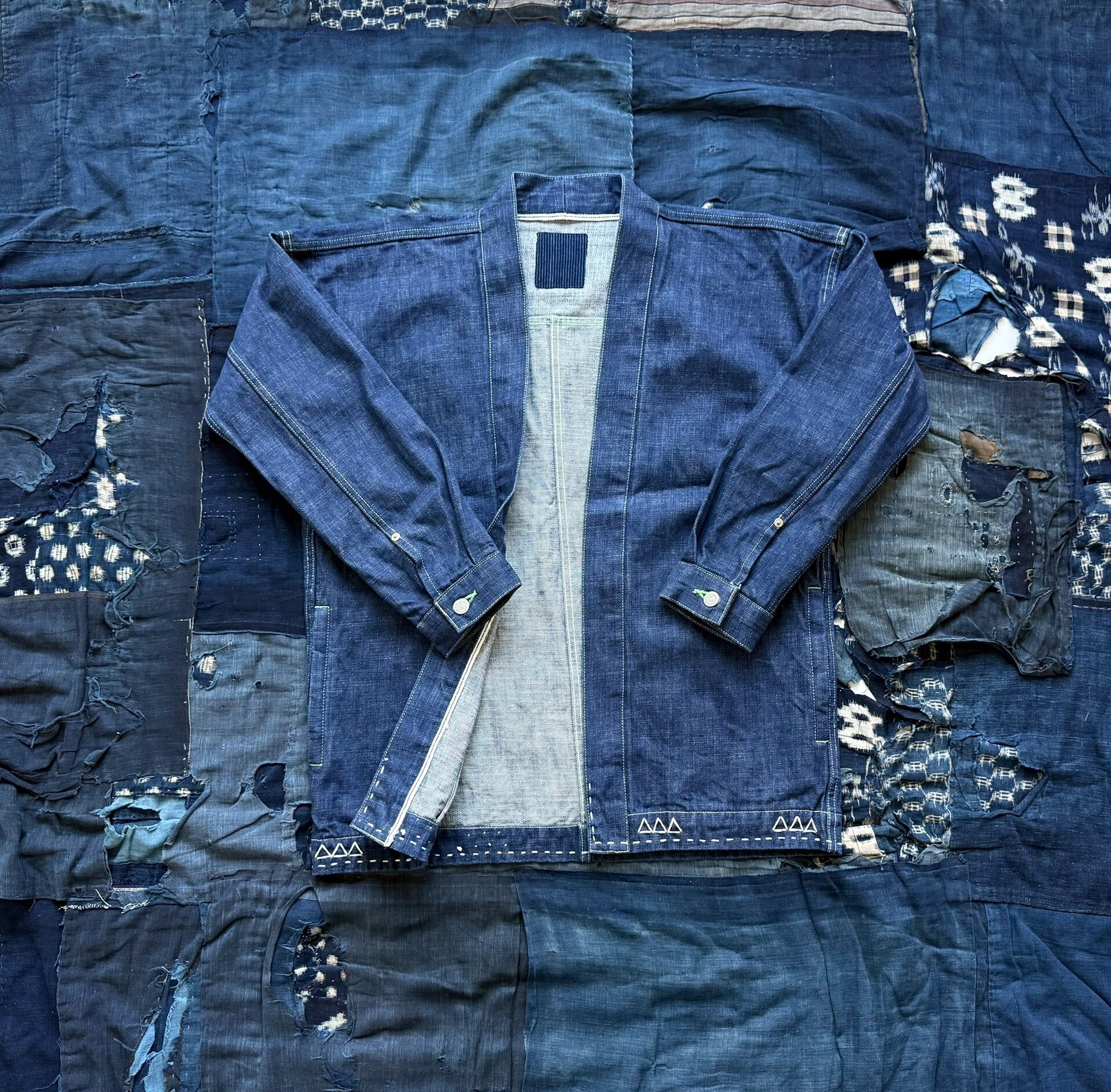 VISVIM 16AW SANJURO DENIM KIMONO — front