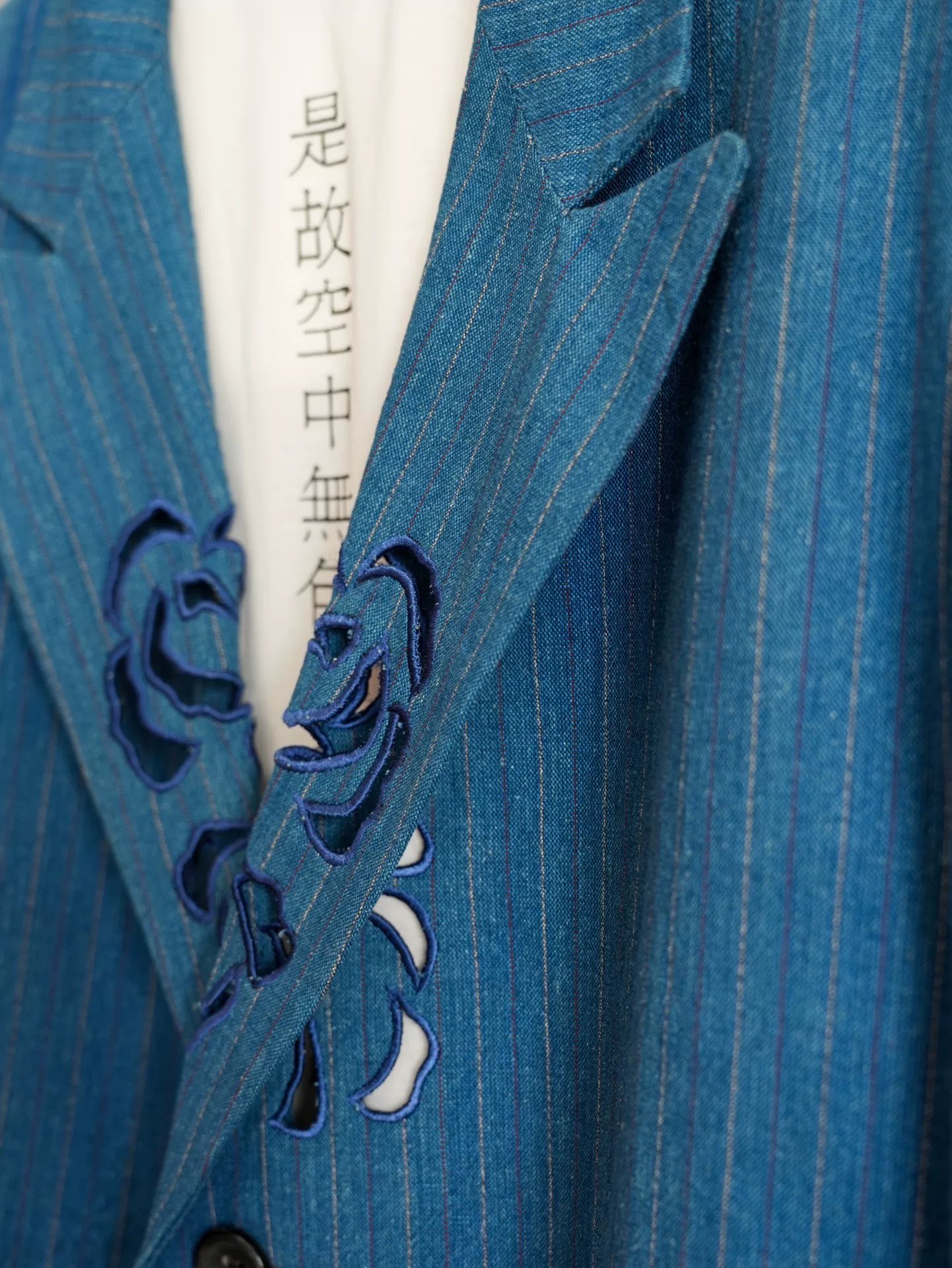 Yohji Yamamoto 96SS Rose Hollow Jacket — label