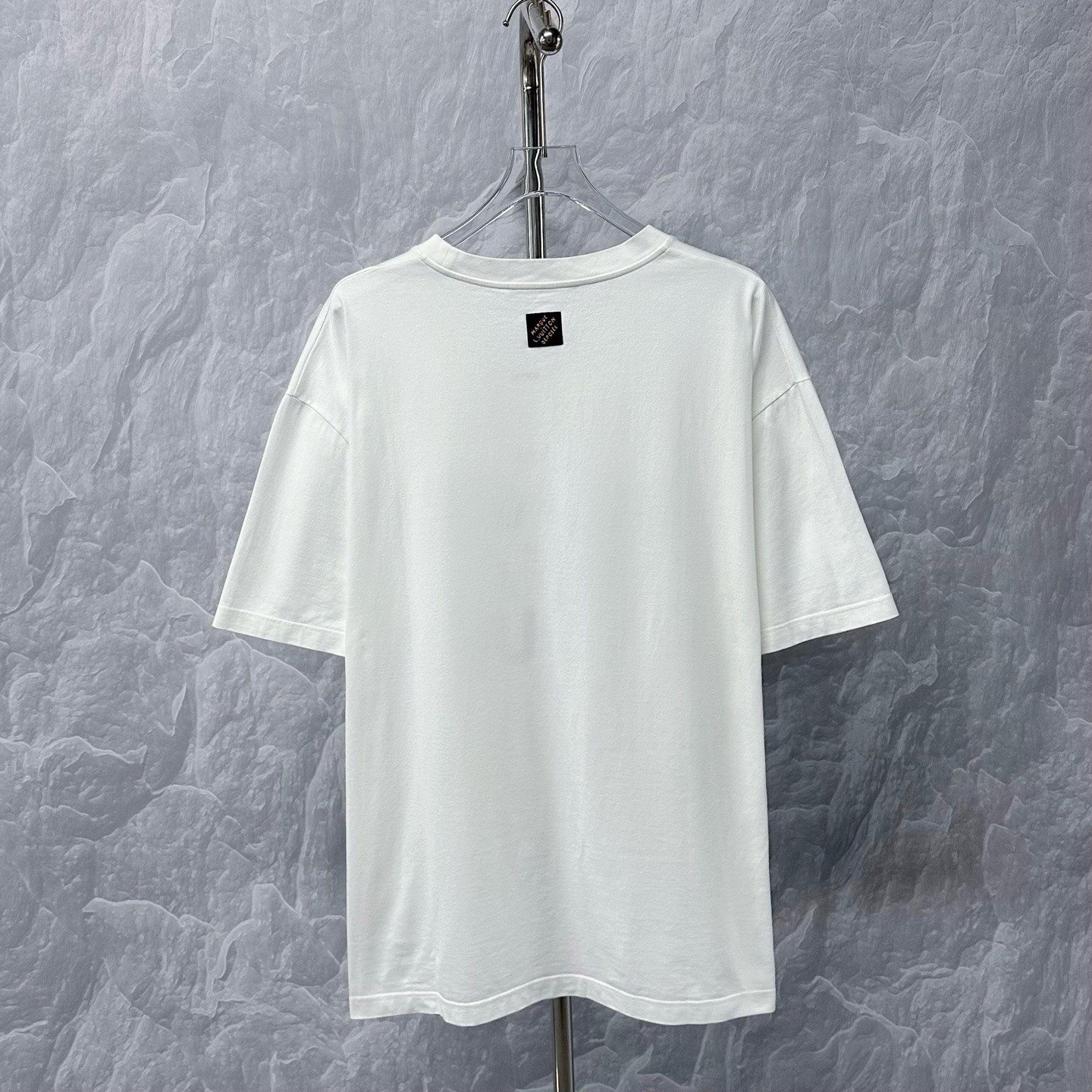 Louis Vuitton SS25 World Earth Flocked Print Tee — back