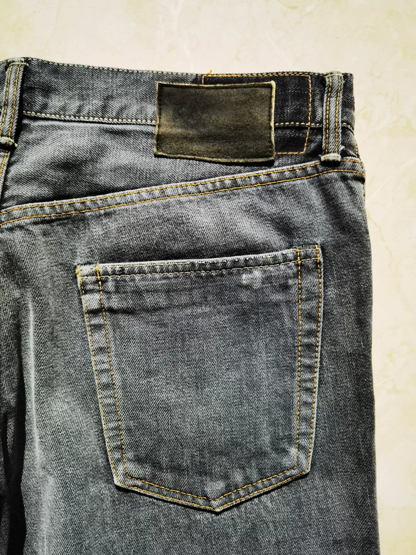 Visvim 04D10 Black Washed Jeans — back