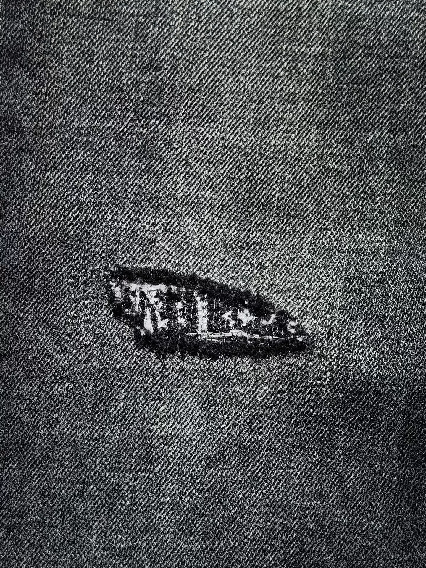 Visvim 04D10 Black Washed Jeans — detail