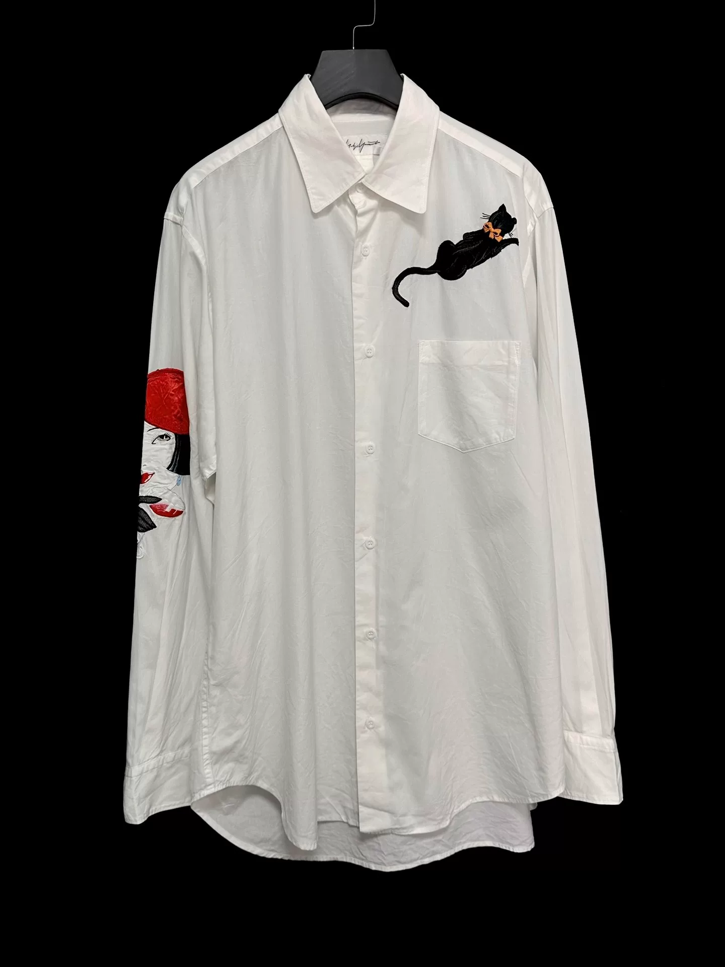 Yohji Yamamoto 04SS Embroidered White Shirt