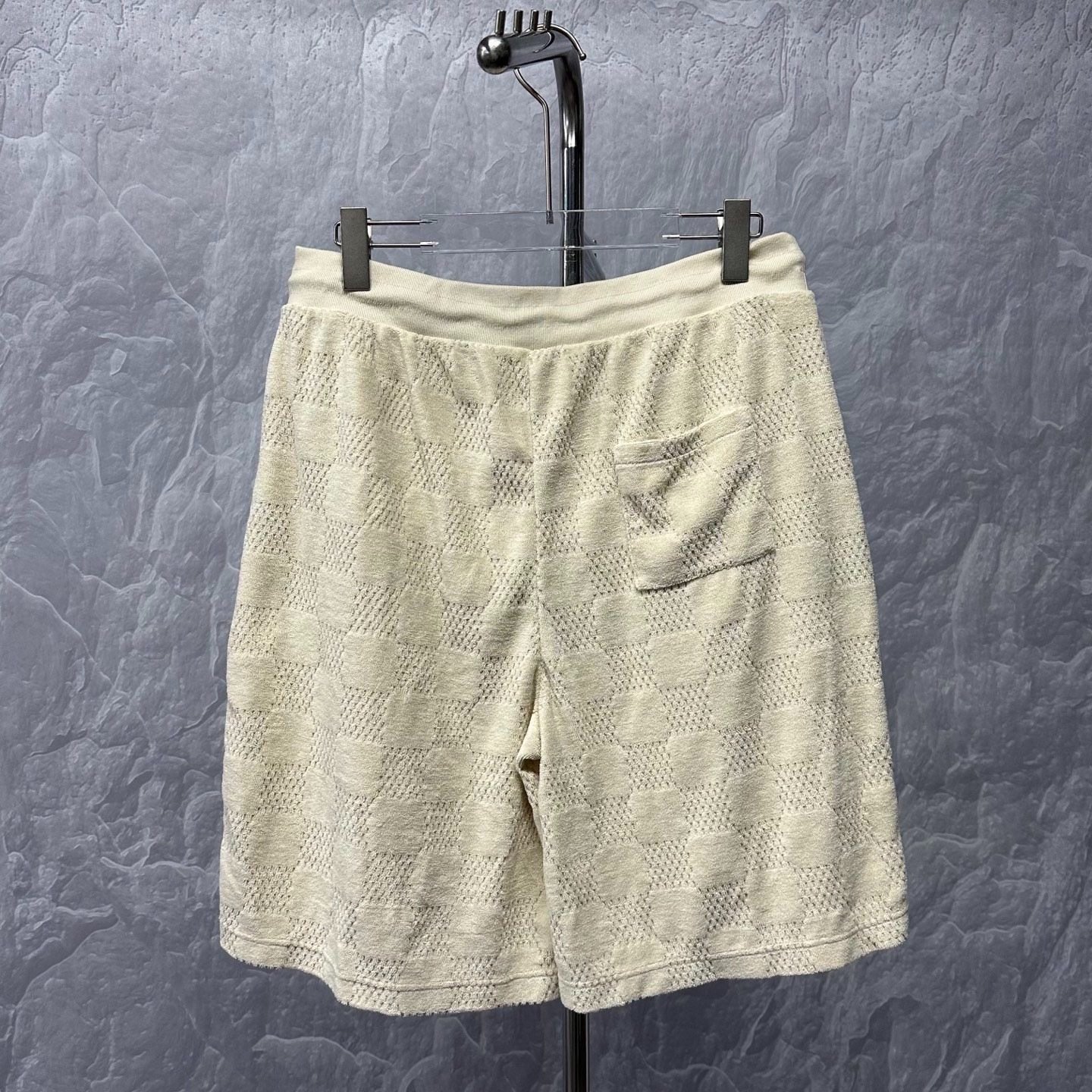 Louis Vuitton Damier Towel Shorts XL — front