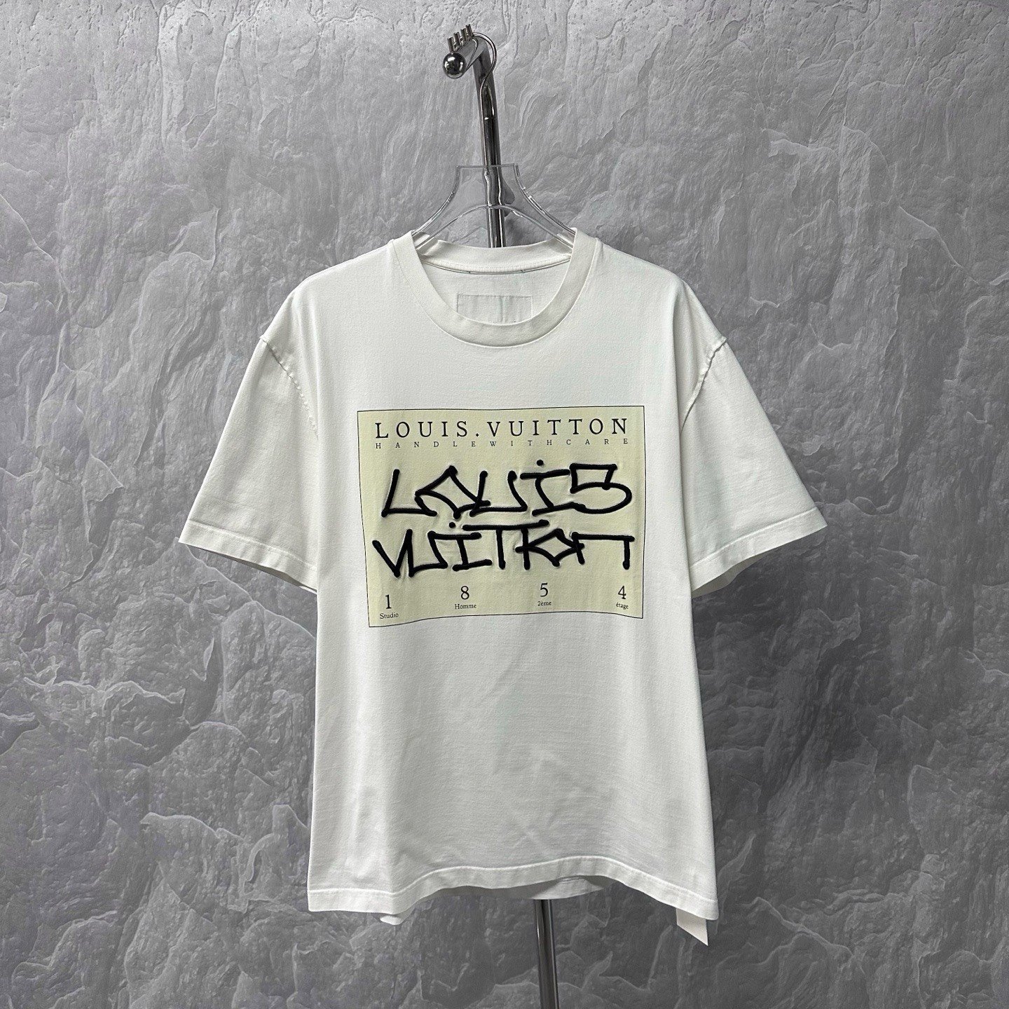 Louis Vuitton Embroidered Print Short-Sleeve Tee