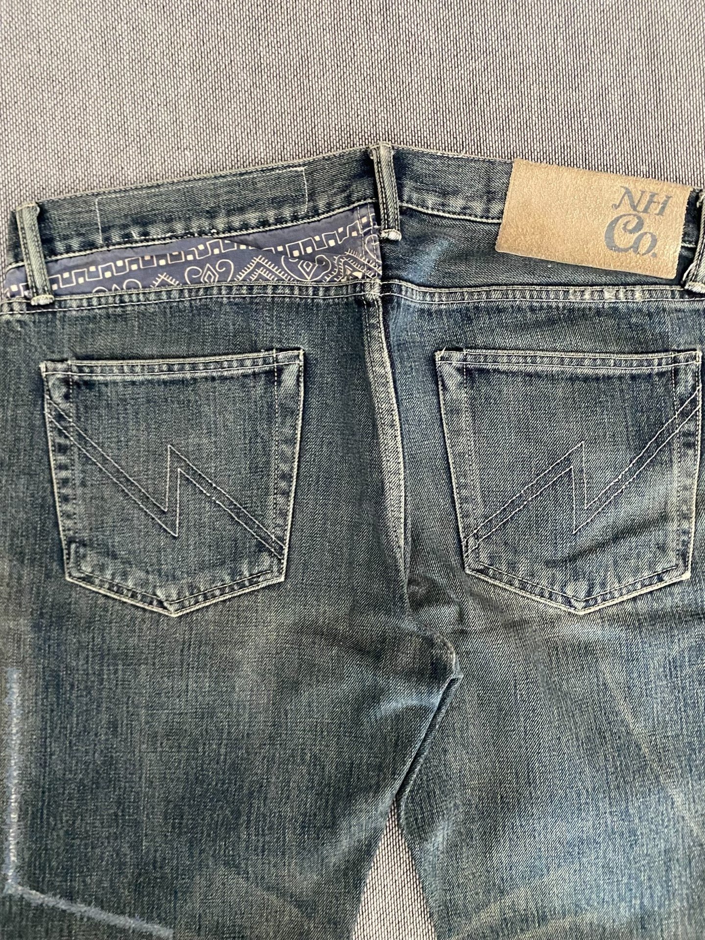 Neighborhood 13SS Narrow Denim Jeans — label