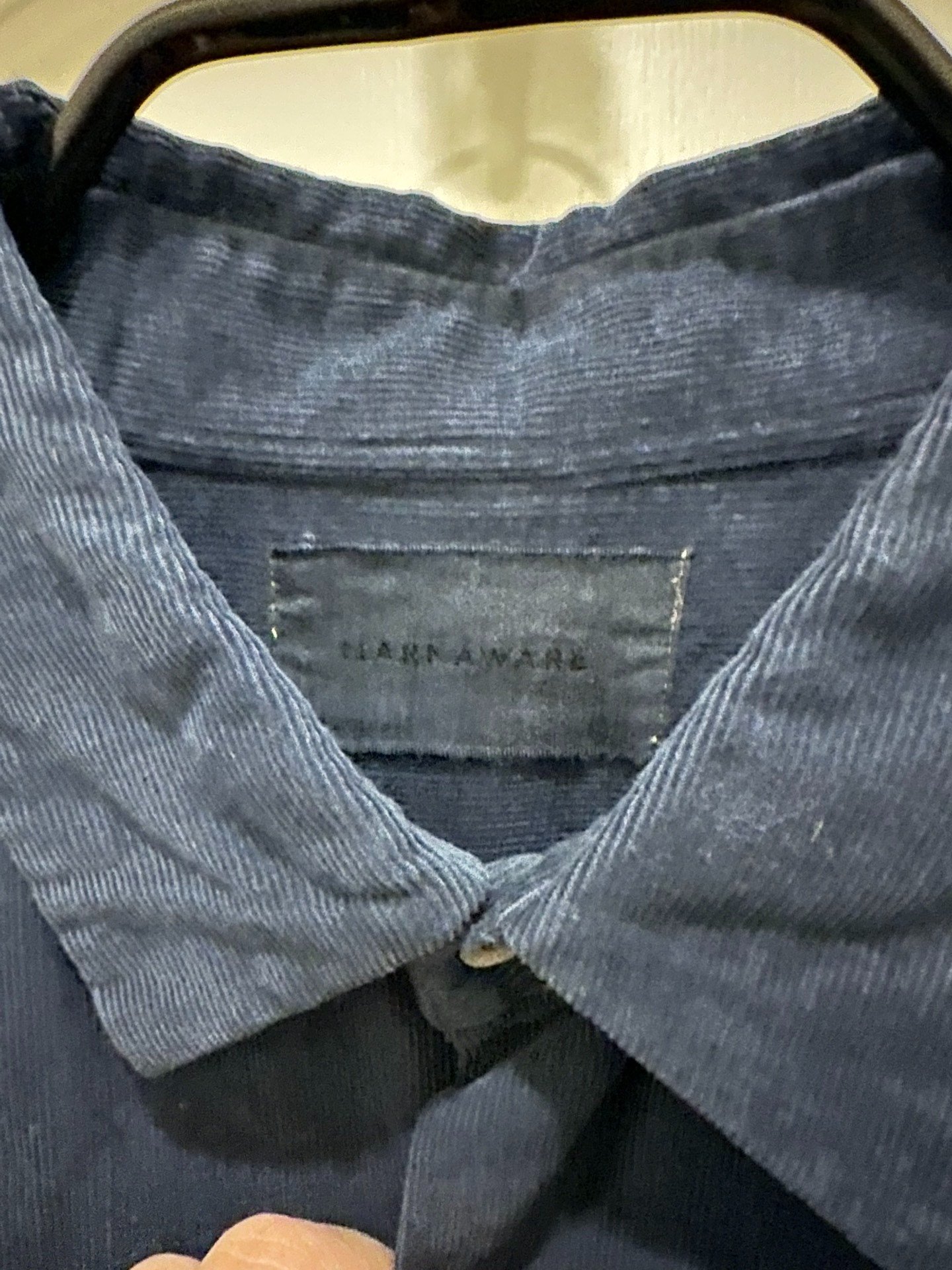Markaware Deep Blue Corduroy Shirt — back