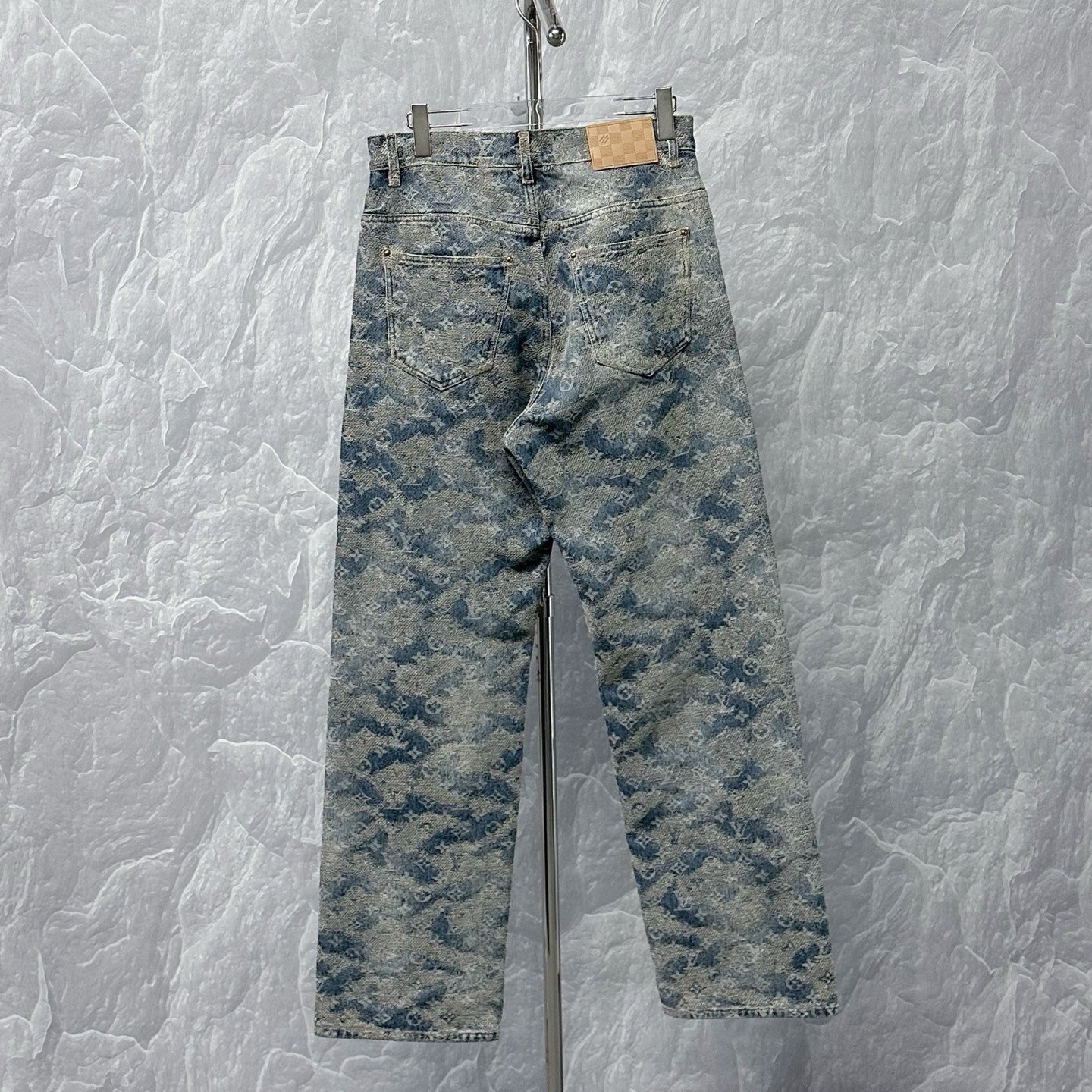 Louis Vuitton Monogram Skate Five-Pocket Jeans — back